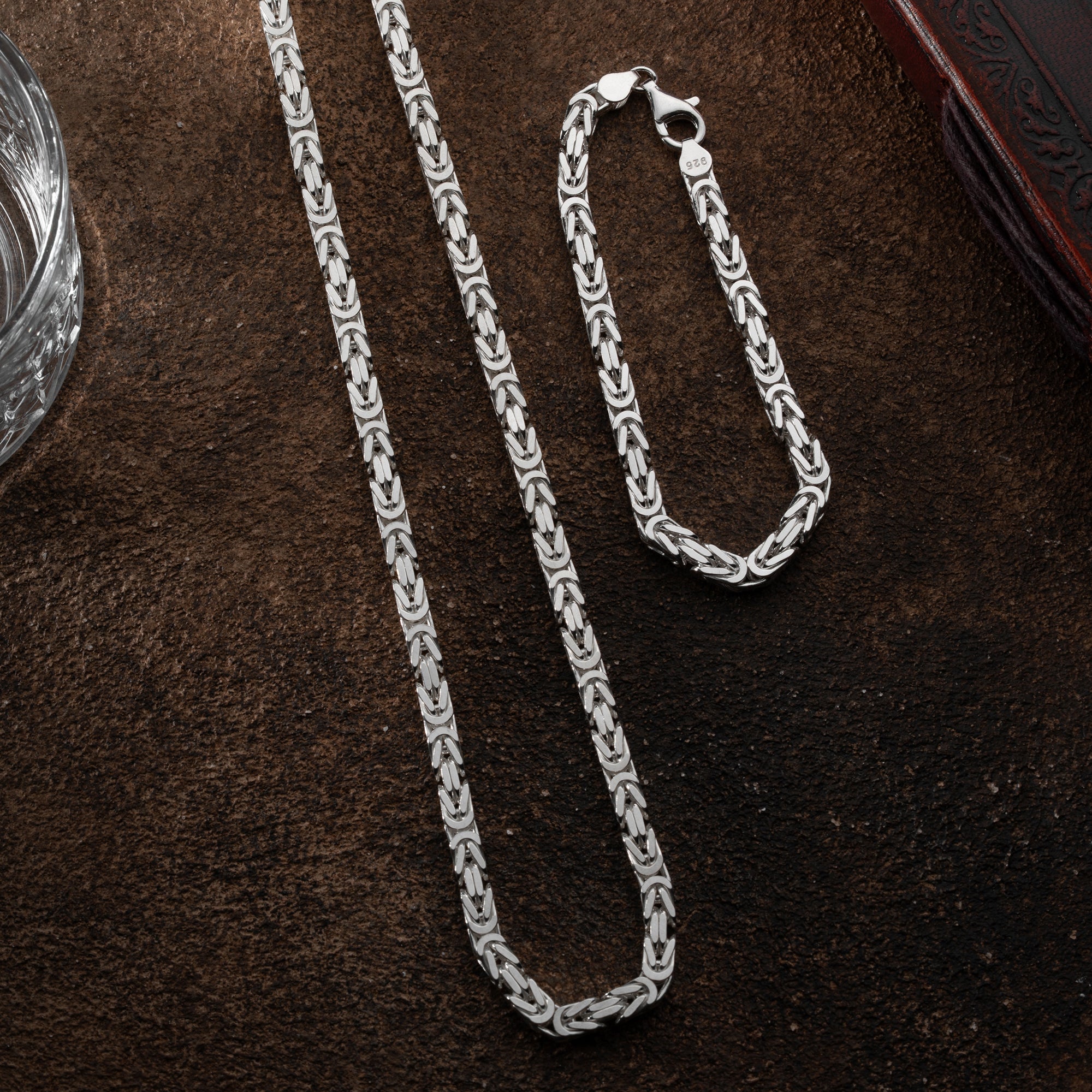 KÖNIGSKETTE SET 6 MM | 925 SILBER.