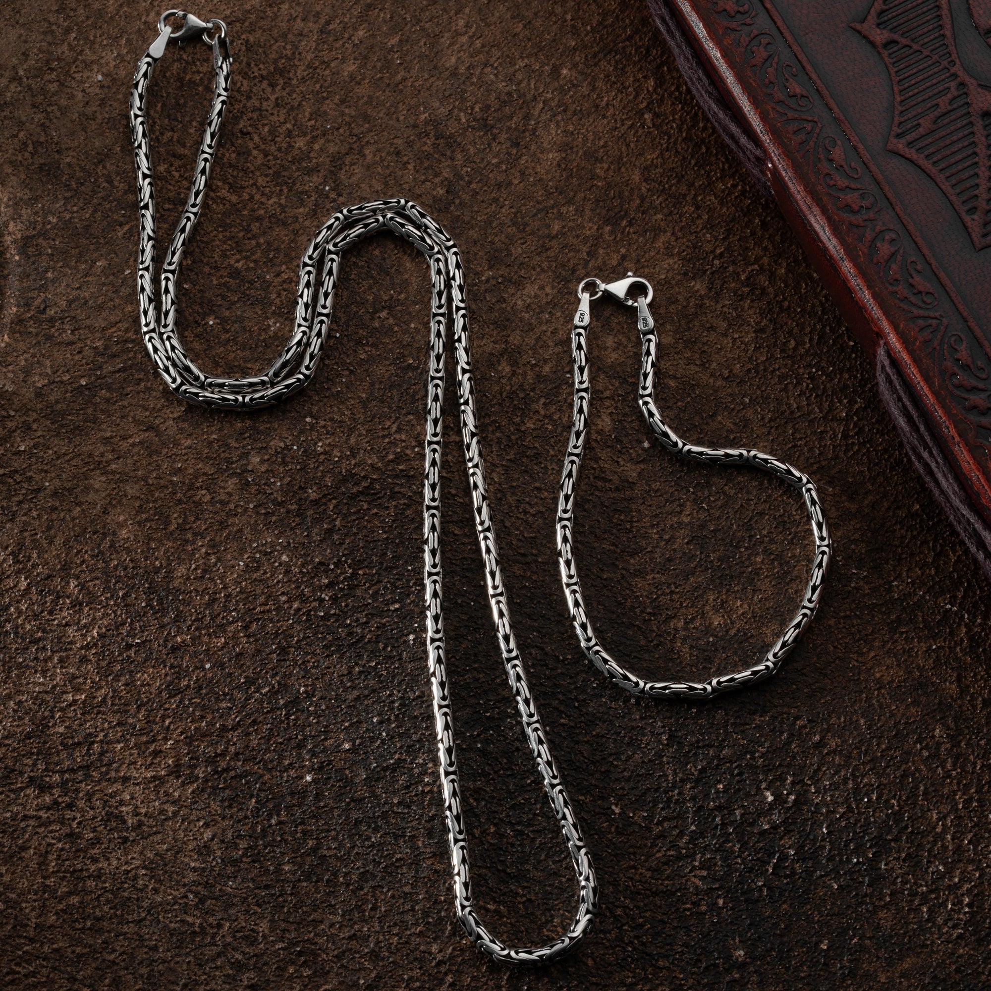 OVAL KÖNIGSKETTE 2 MM SET | 925 SILBER.