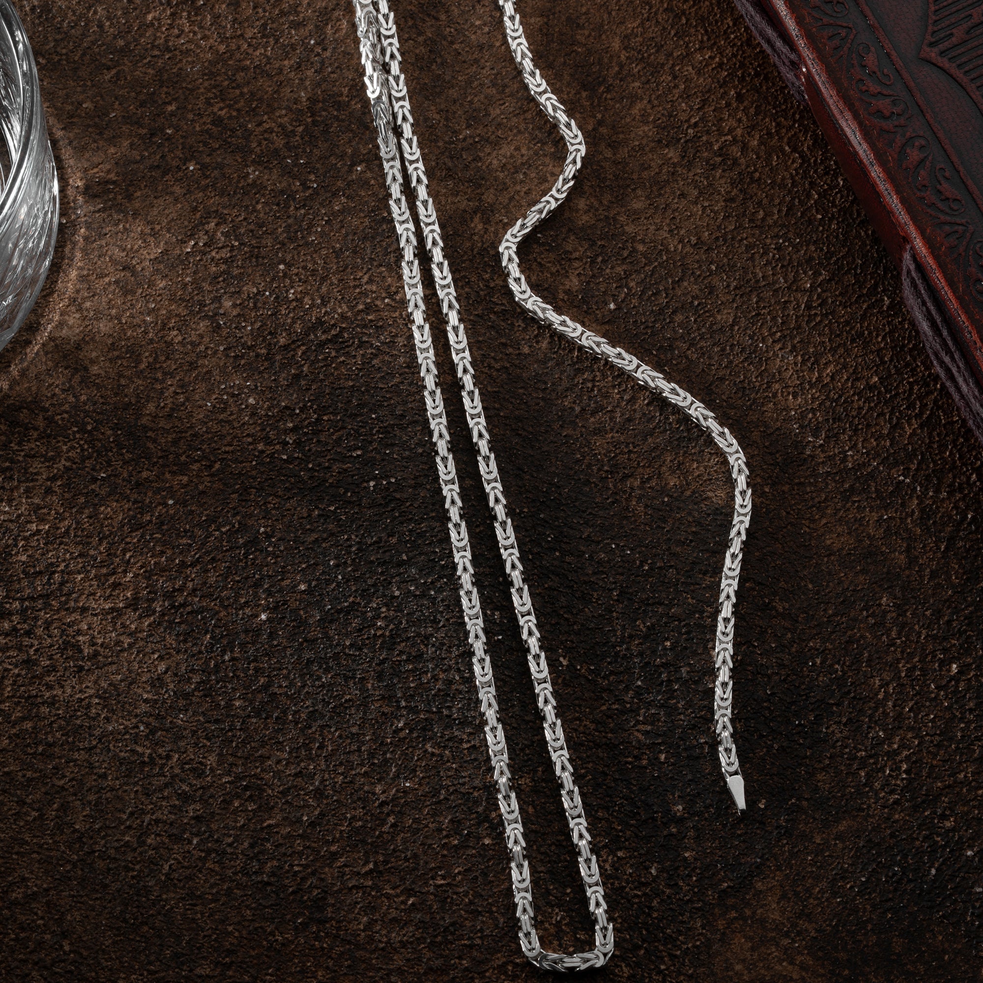 KÖNIGSKETTE 4 MM GLANZ SET | 925 SILBER.