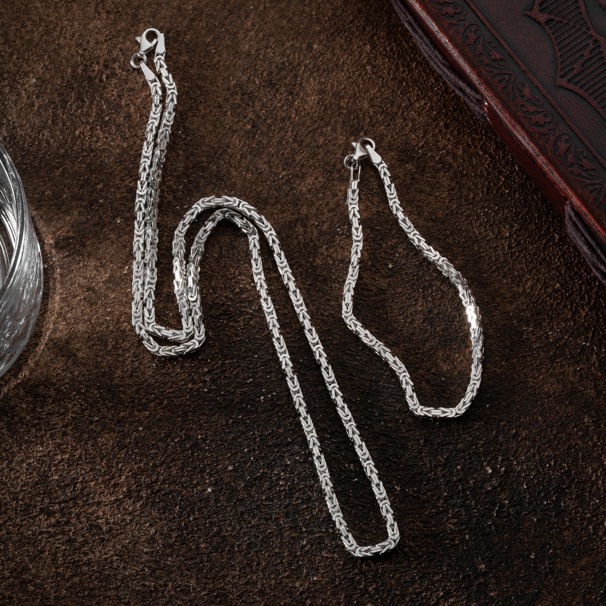 KÖNIGSKETTE 4 MM GLANZ SET | 925 SILBER.