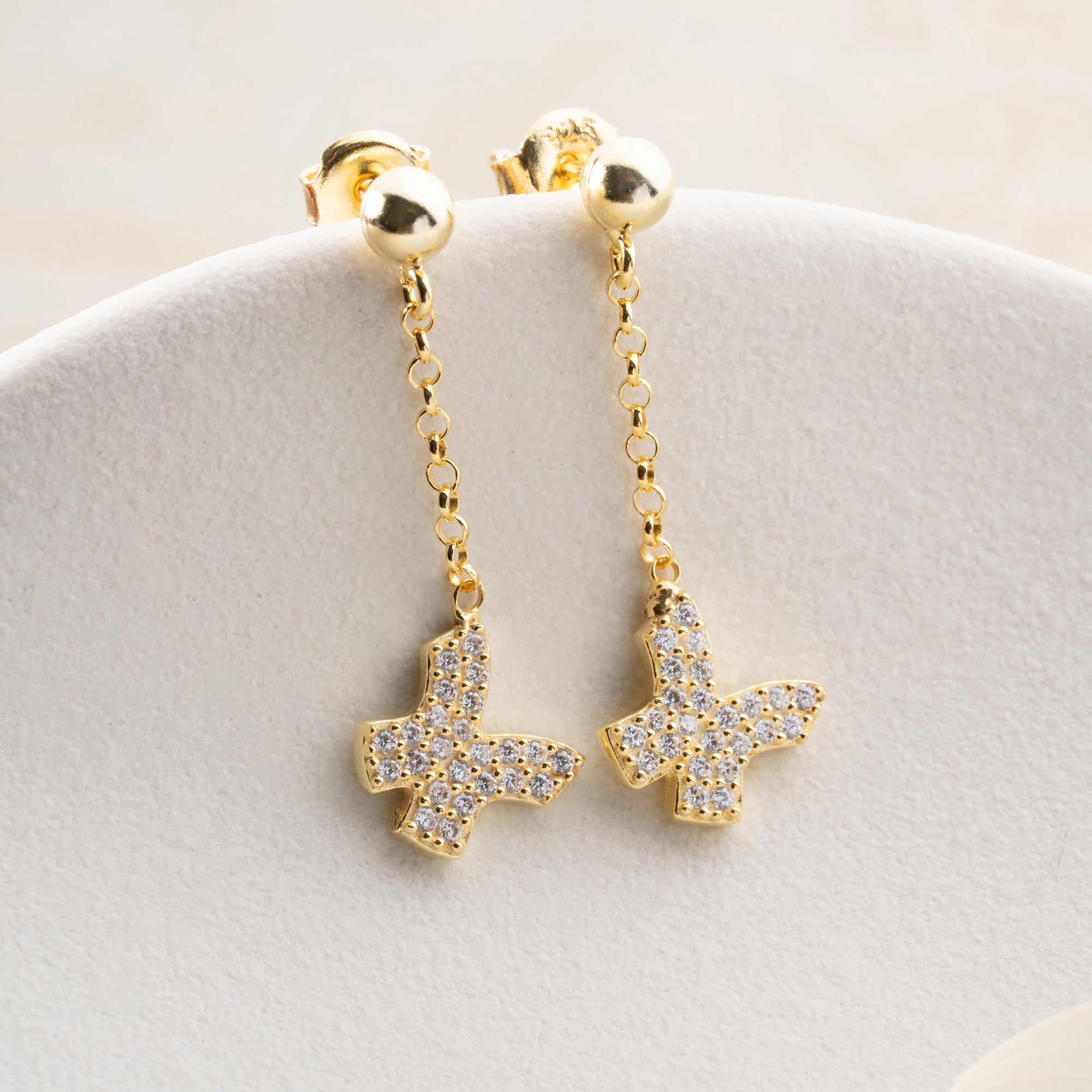 HÄNGEND BUTTERFLY OHRRINGE | 925 SILBER