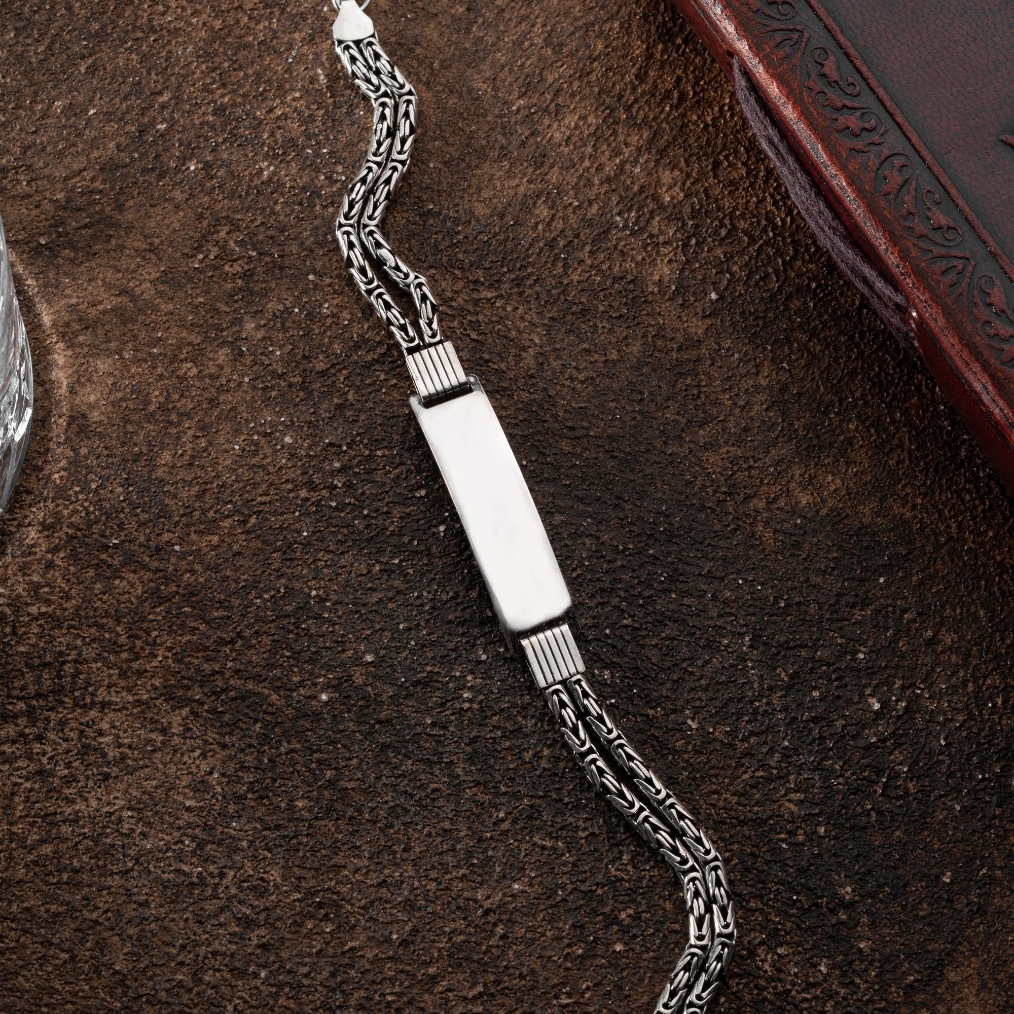 KÖNIGSARMBAND DUO MIT GRAVUR | 925 SILBER..