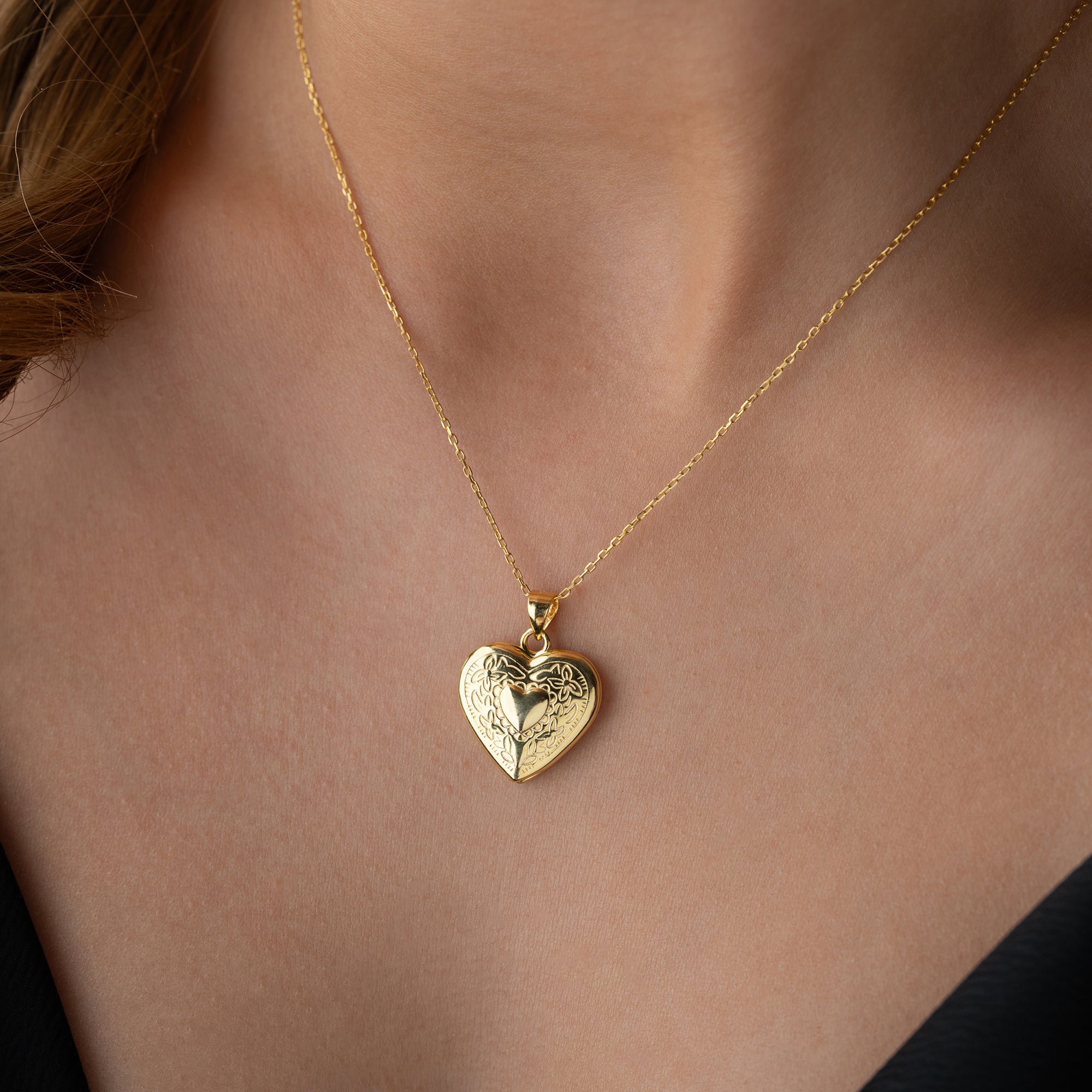 VINTAGE HEART KETTE | 925 SILBER