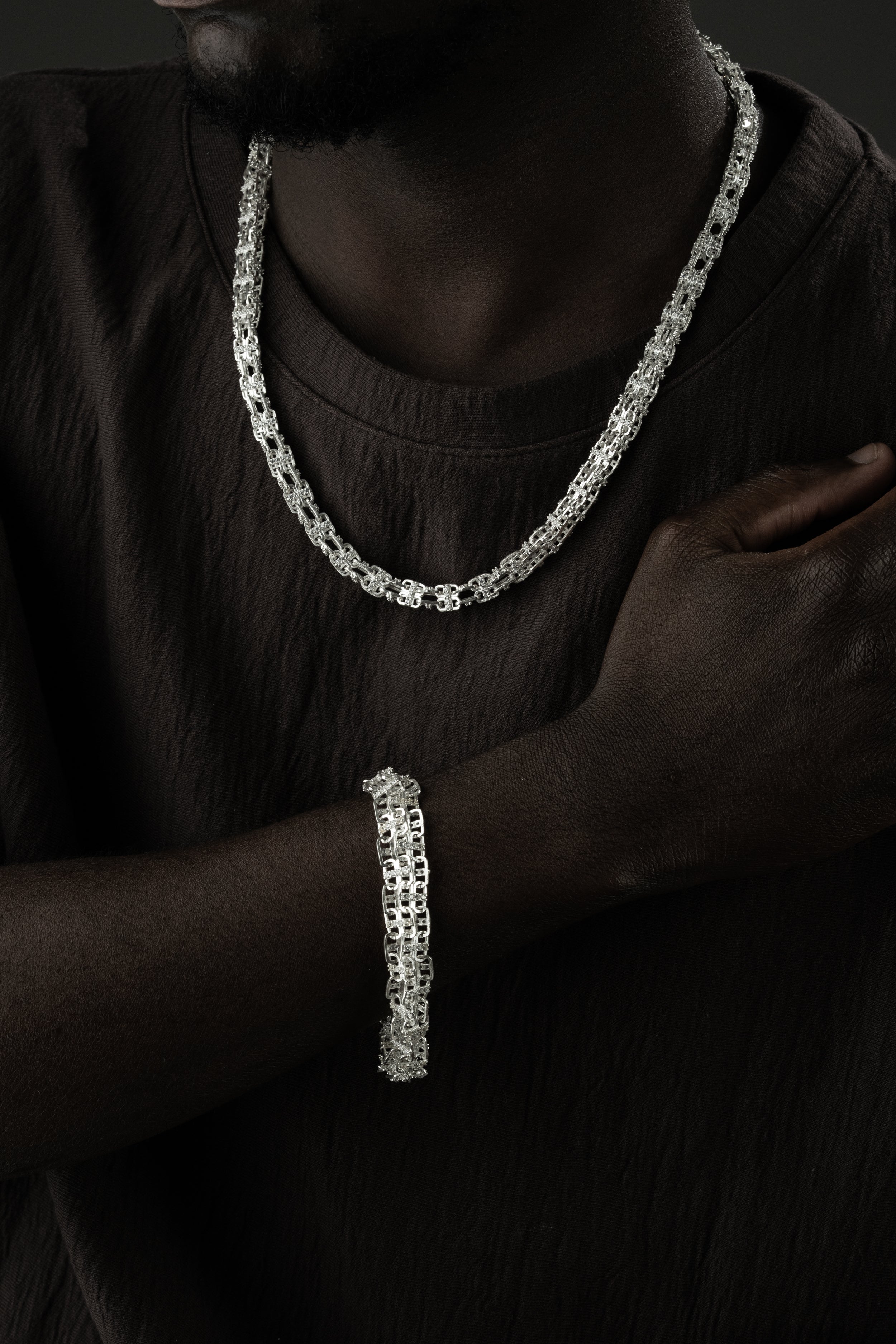 KÄFIGKETTE SET | 925 SILBER.