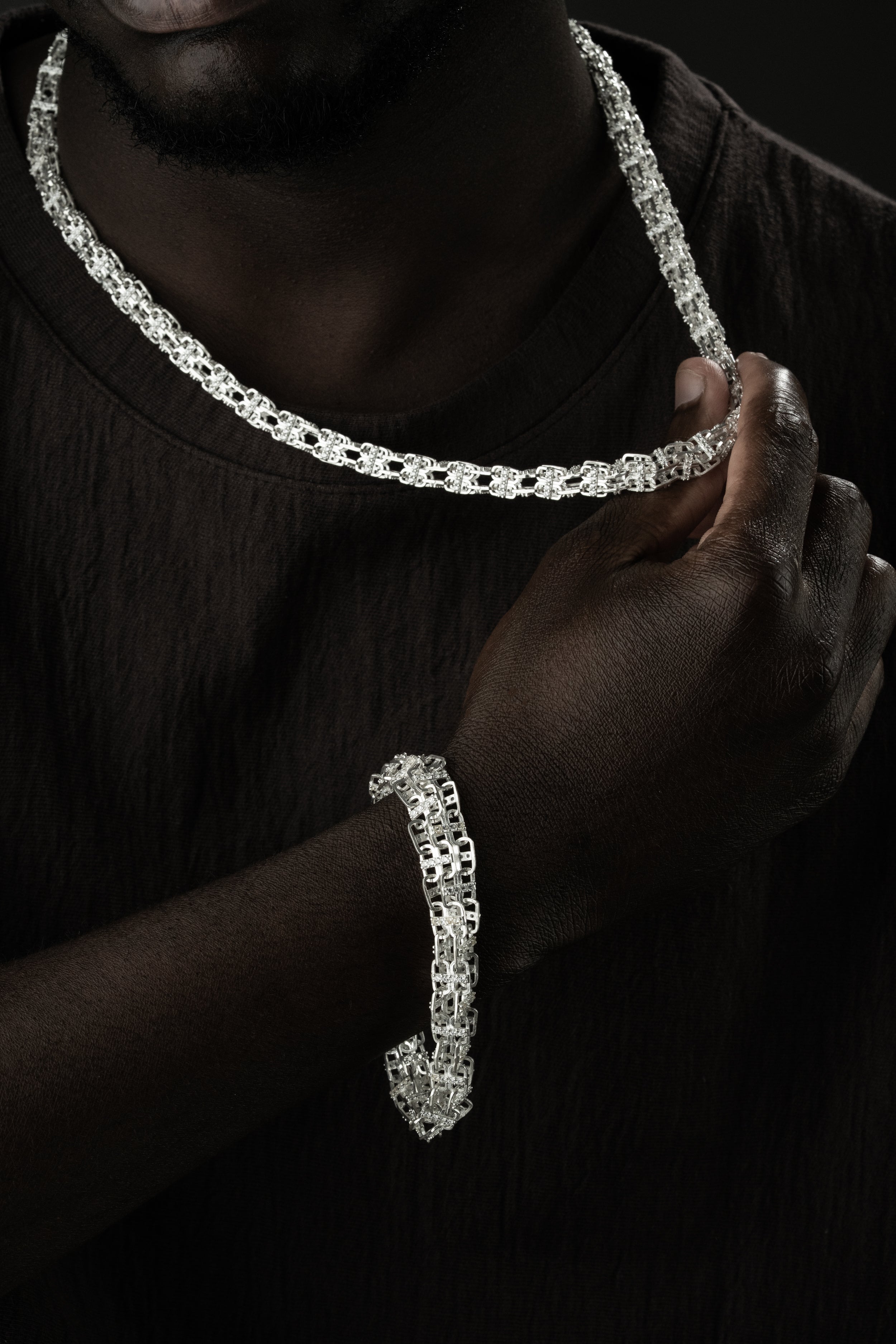 KÄFIGKETTE SET | 925 SILBER.