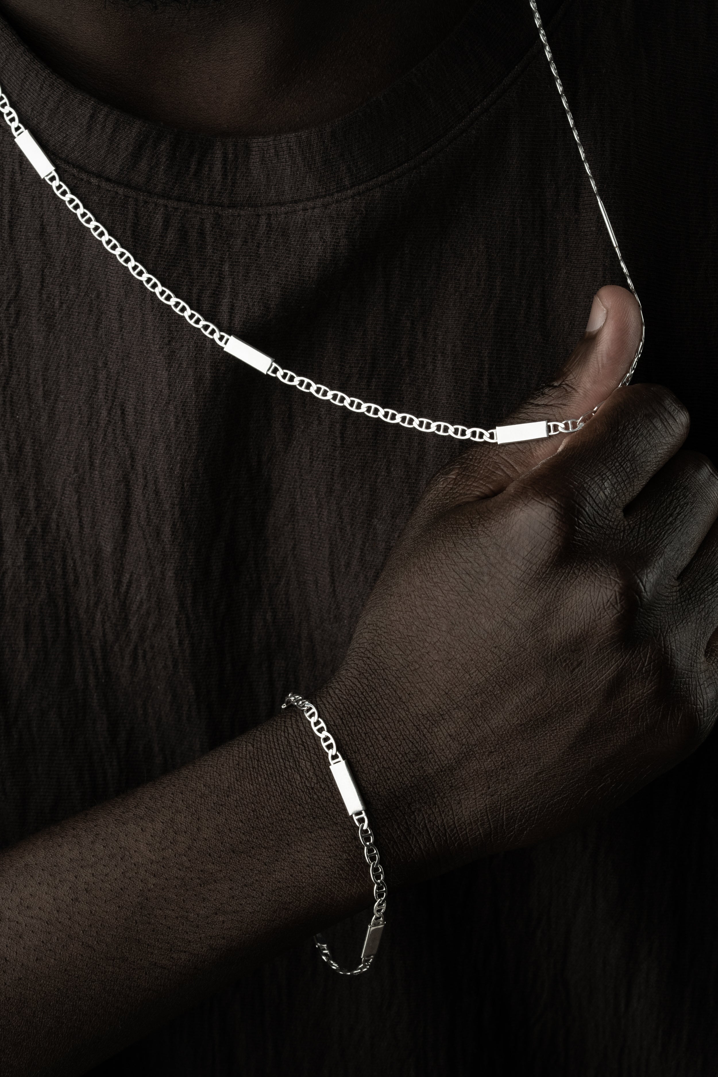 PLATTEN CUBAN LINK SET | 925 SILBER.