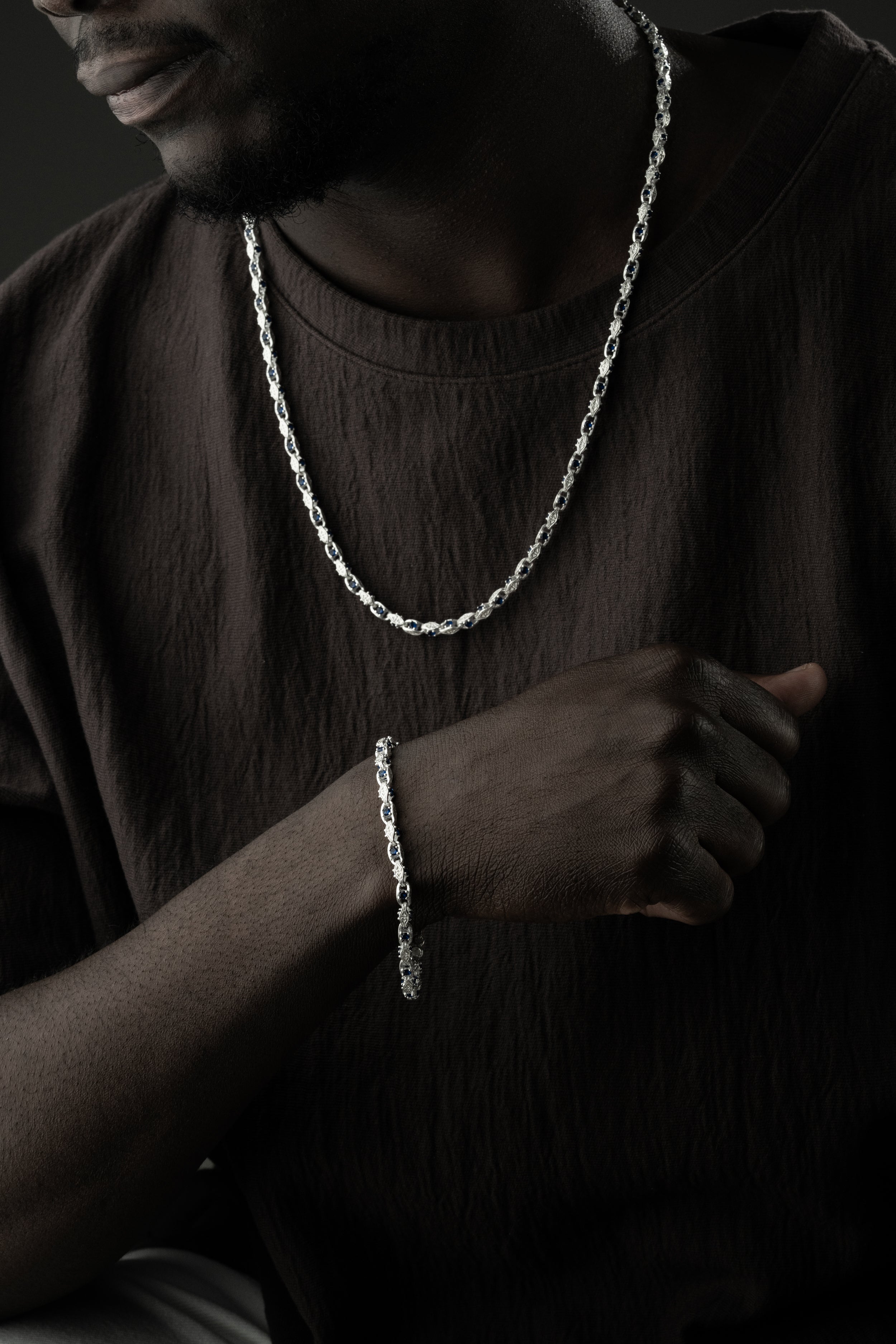 ANKER BLUE DIAMOND SET | 925 SILBER.