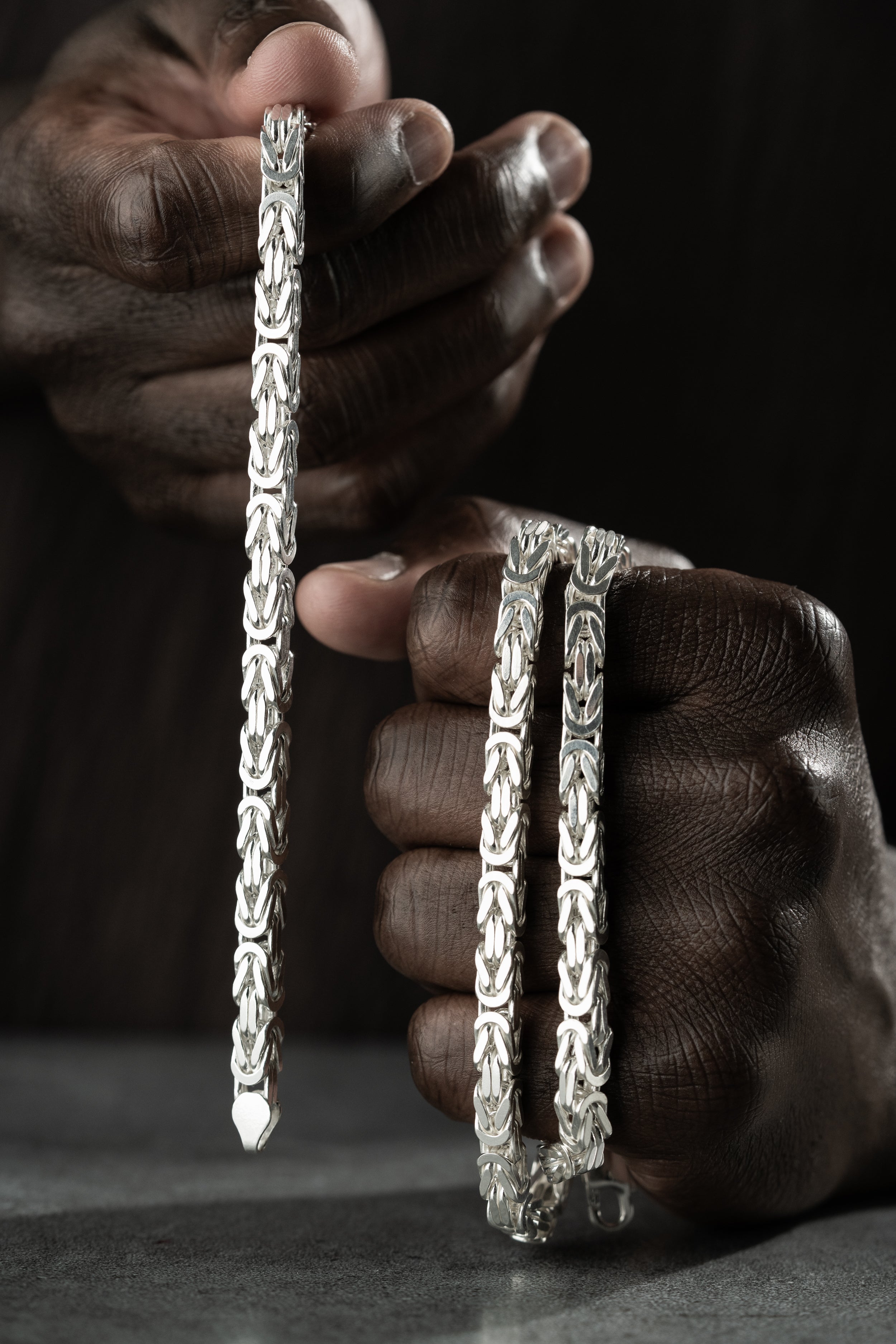 KÖNIGSKETTE SET 6 MM | 925 SILBER.