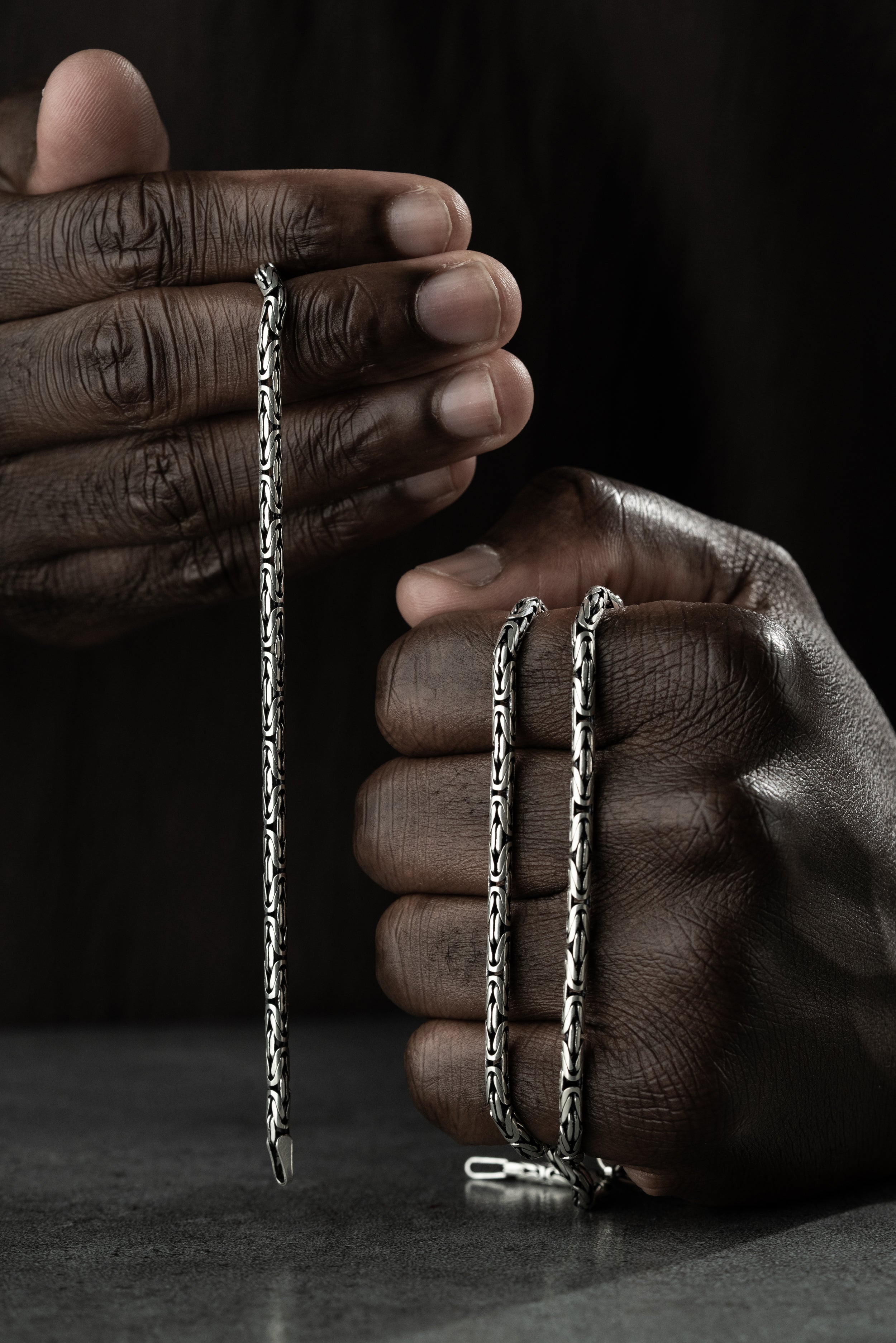 OVAL KÖNIGSKETTE 2 MM SET | 925 SILBER.