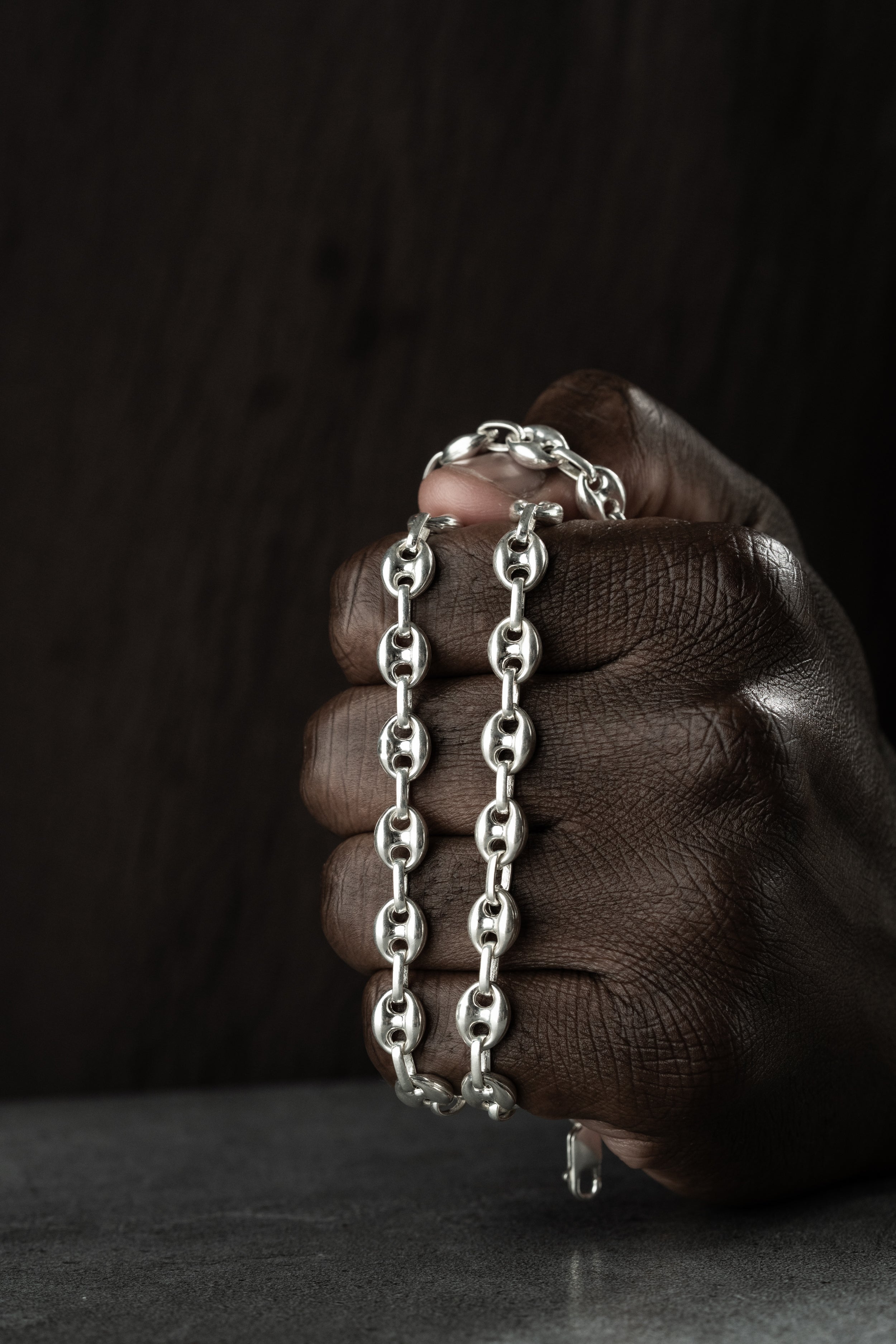 BOHNEN HALSKETTE | 925 SILBER.