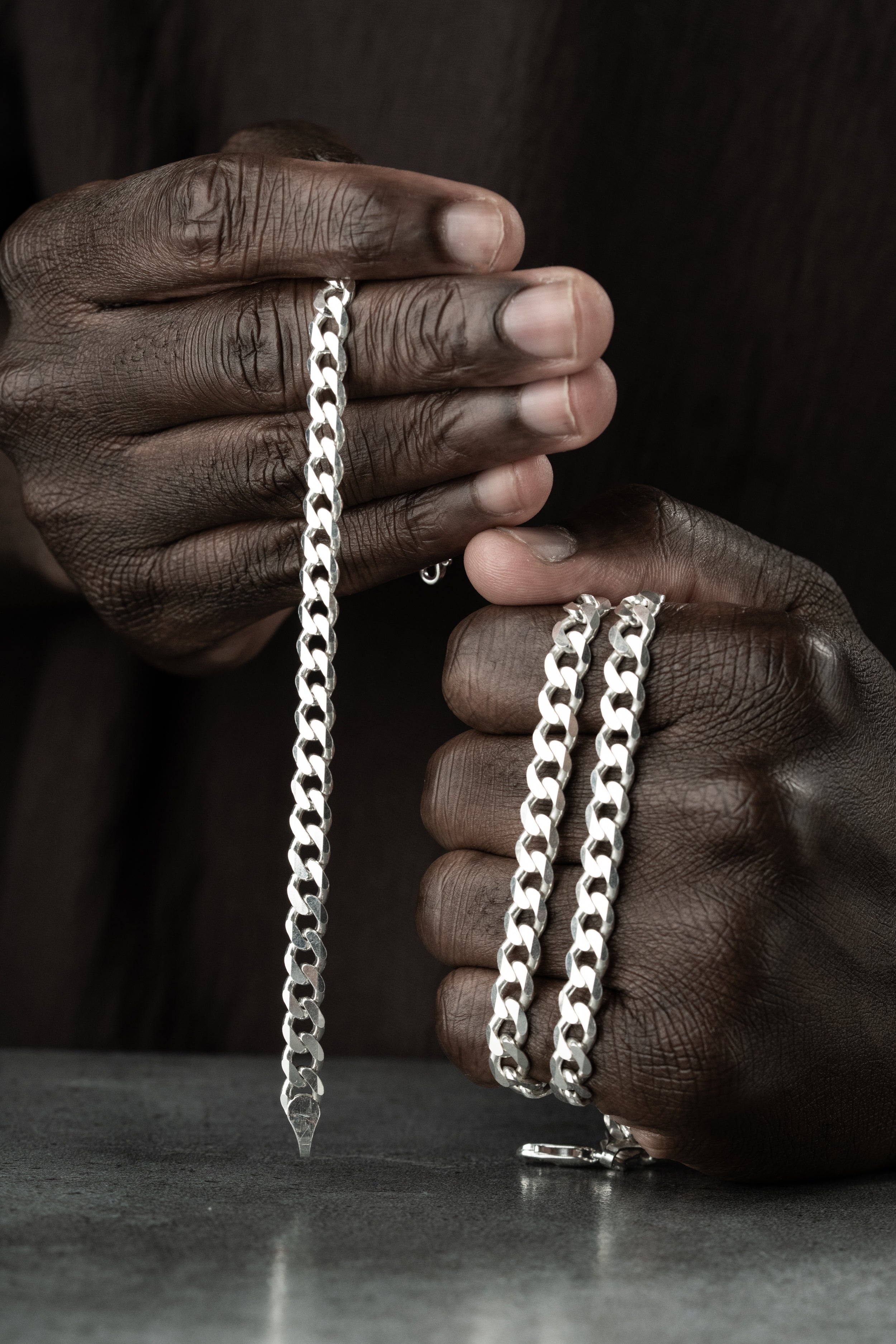 PANZER KETTE SET | 925 SILBER.