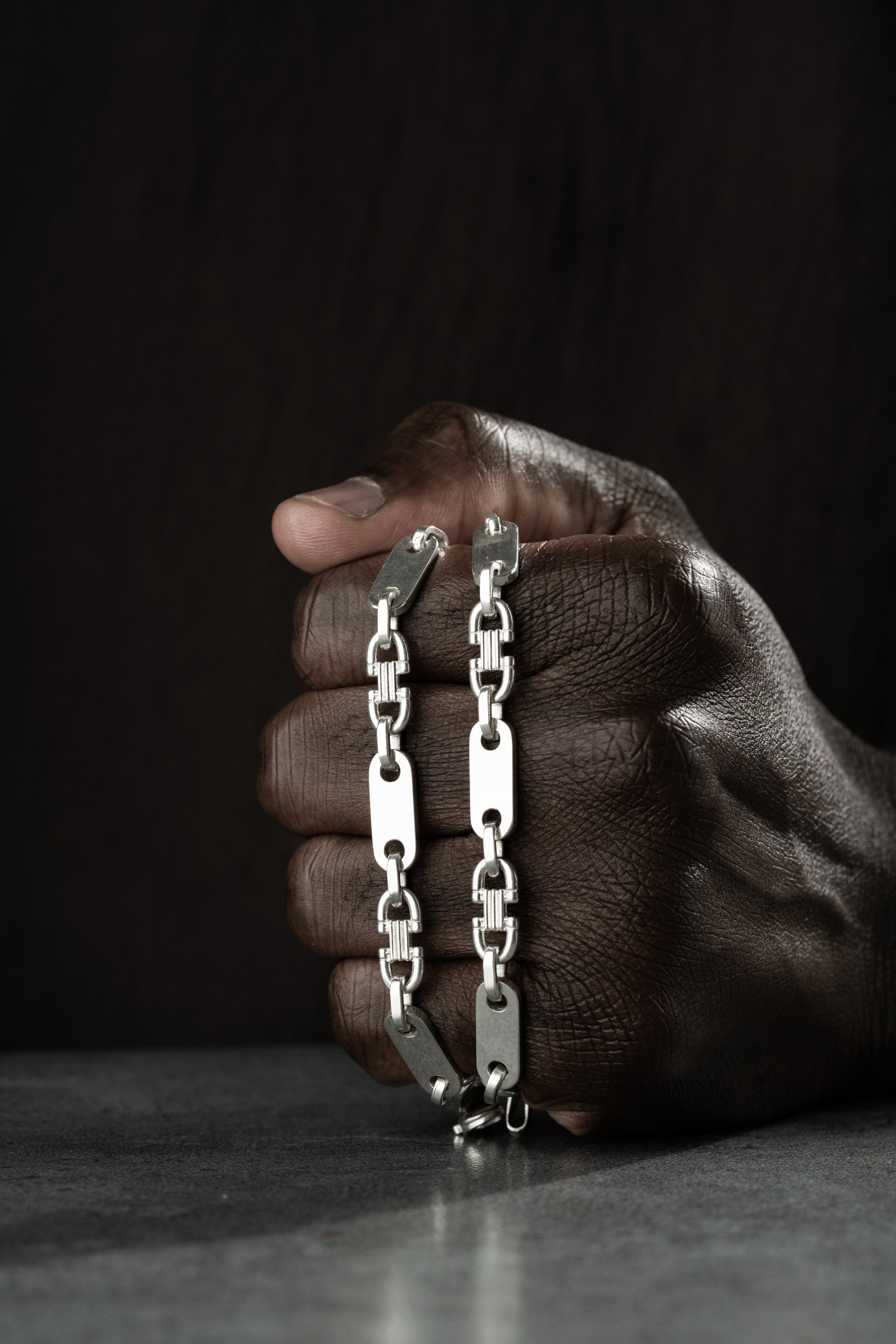 PLATTEN HALSKETTE | 925 SILBER.