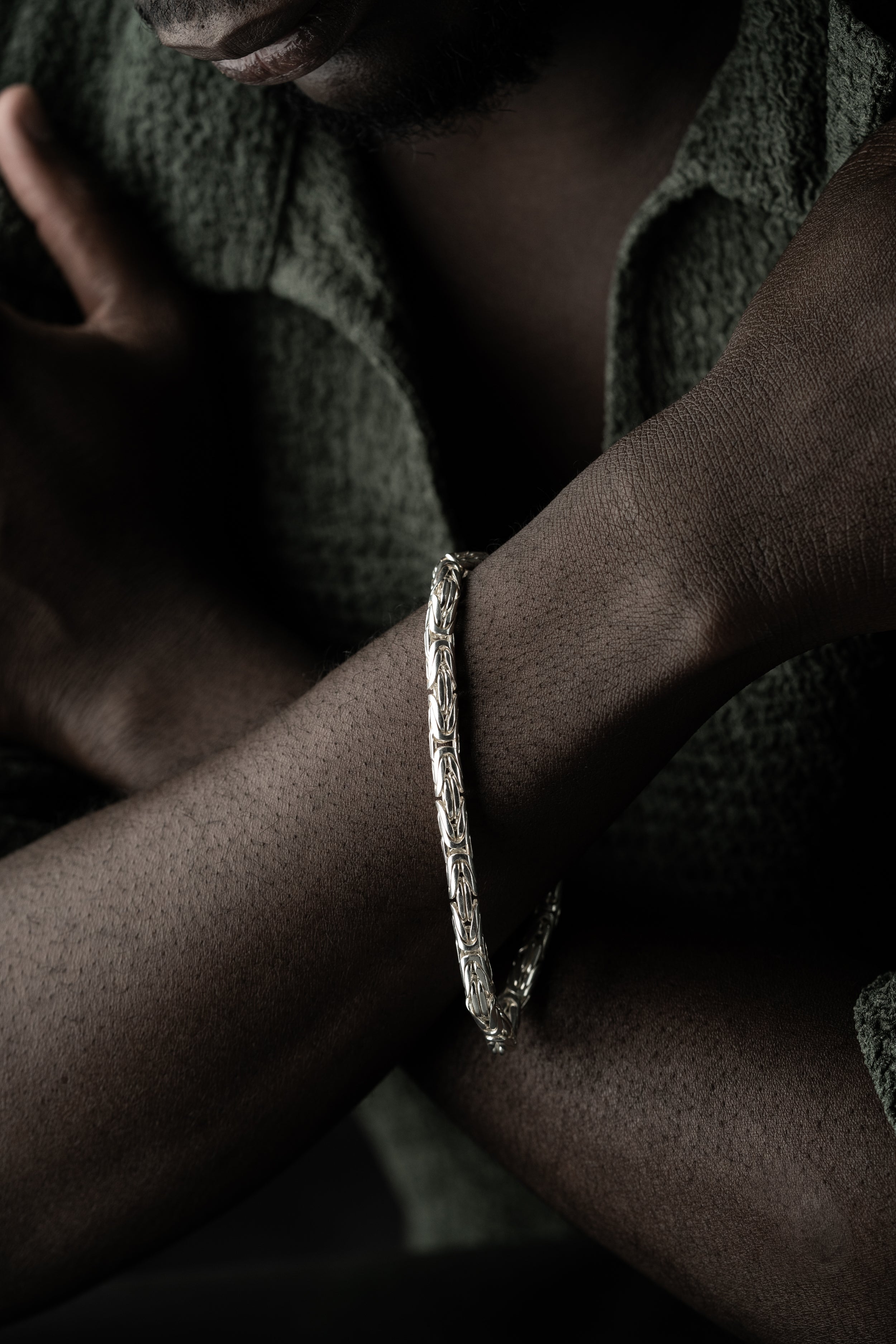 KÖNIGSARMBAND OVAL 5MM | 925 SILBER.