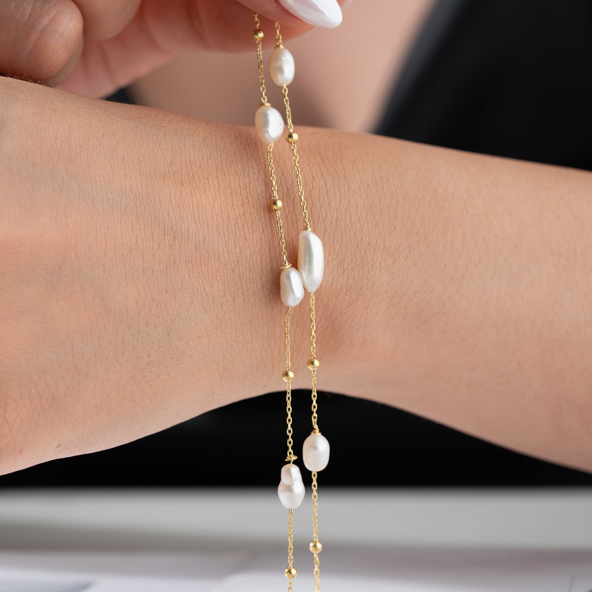NIAA PEARL ARMBAND | 925 SILBER
