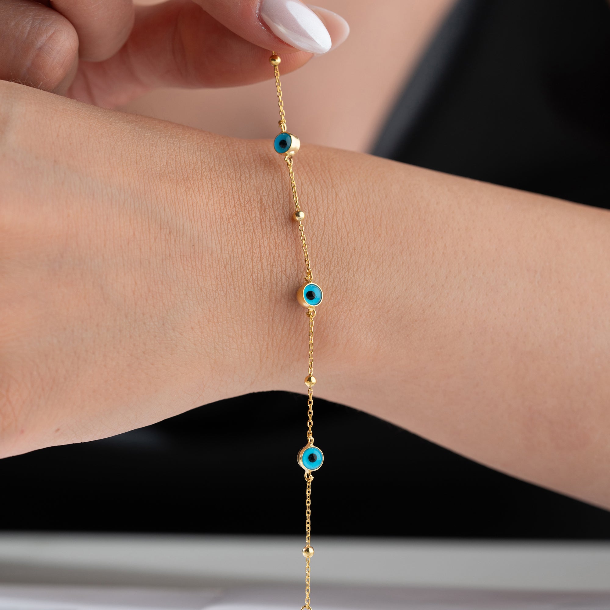 BULLET NAZAR ARMBAND | 925 SILBER