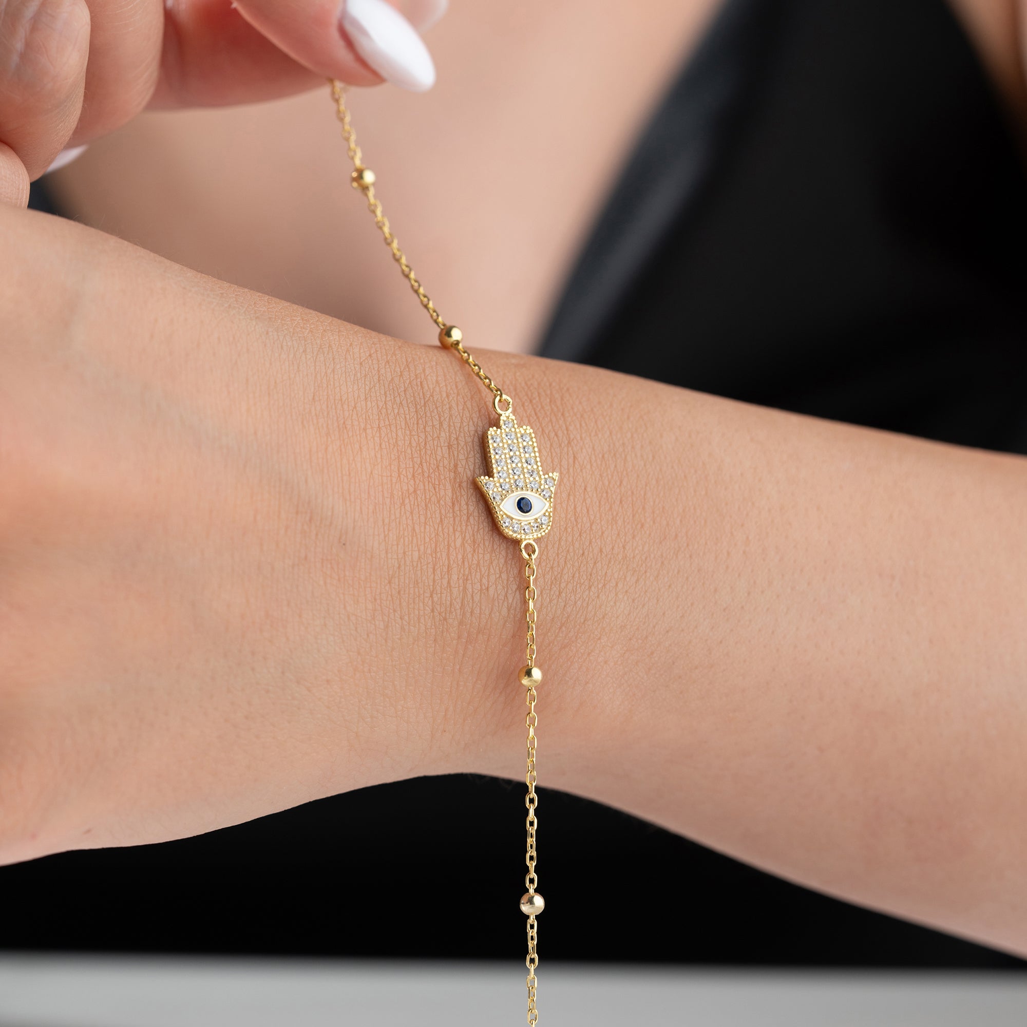 FATIMAS HAND DORIKA ARMBAND | 925 SILBER