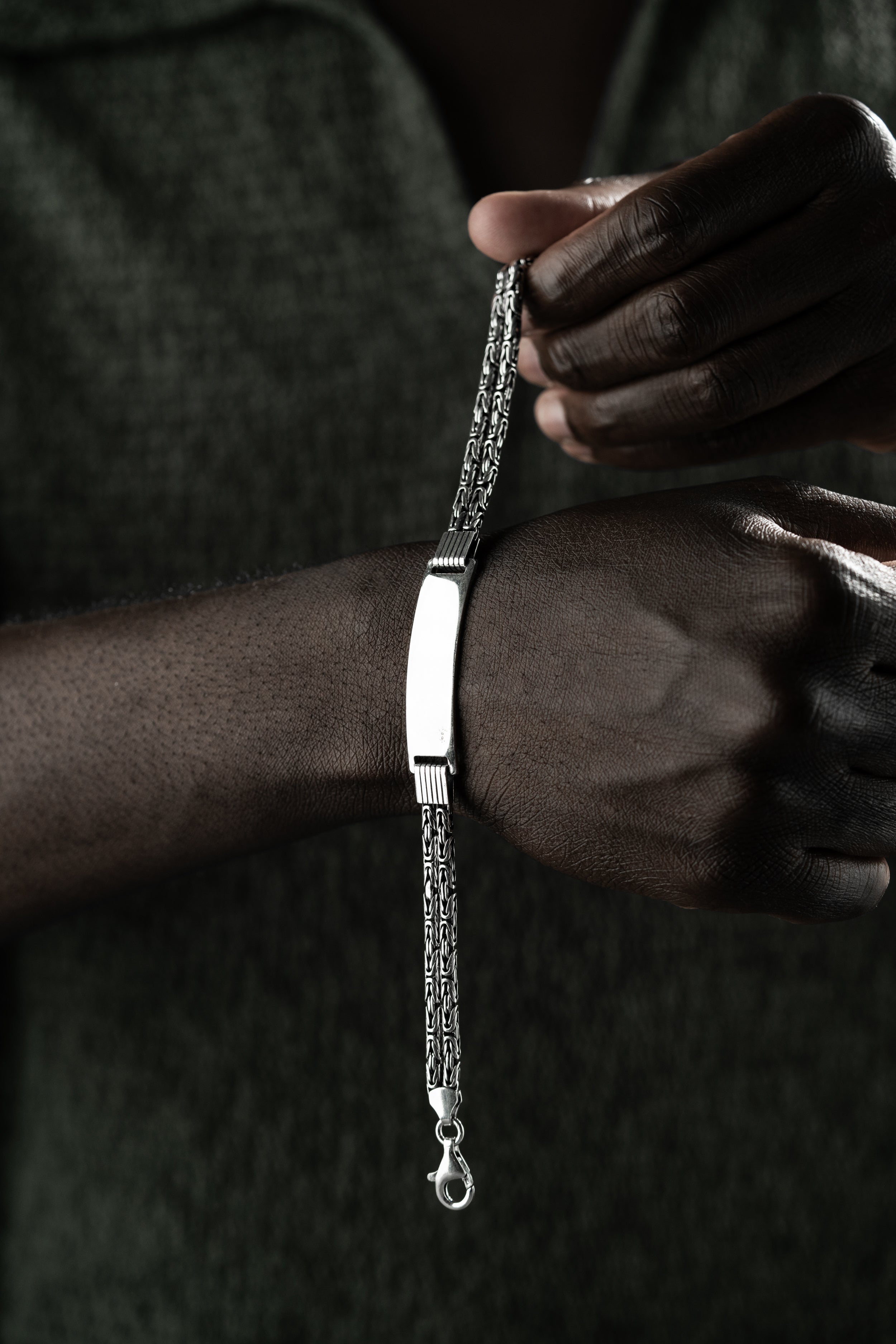 KÖNIGSARMBAND DUO MIT GRAVUR | 925 SILBER..