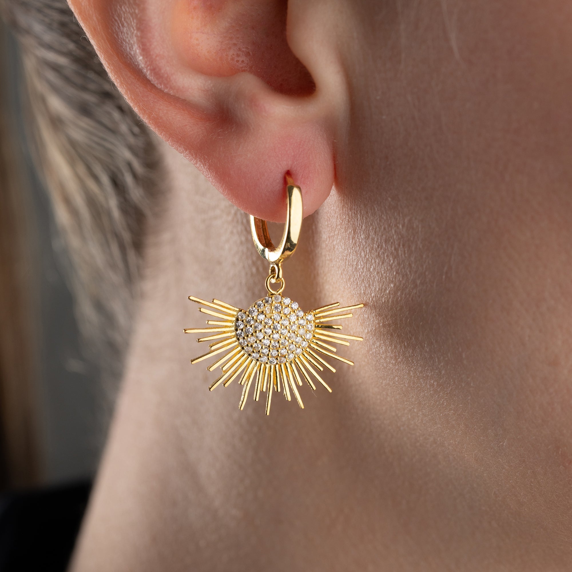 SUN OHRRINGE | 925 SILBER