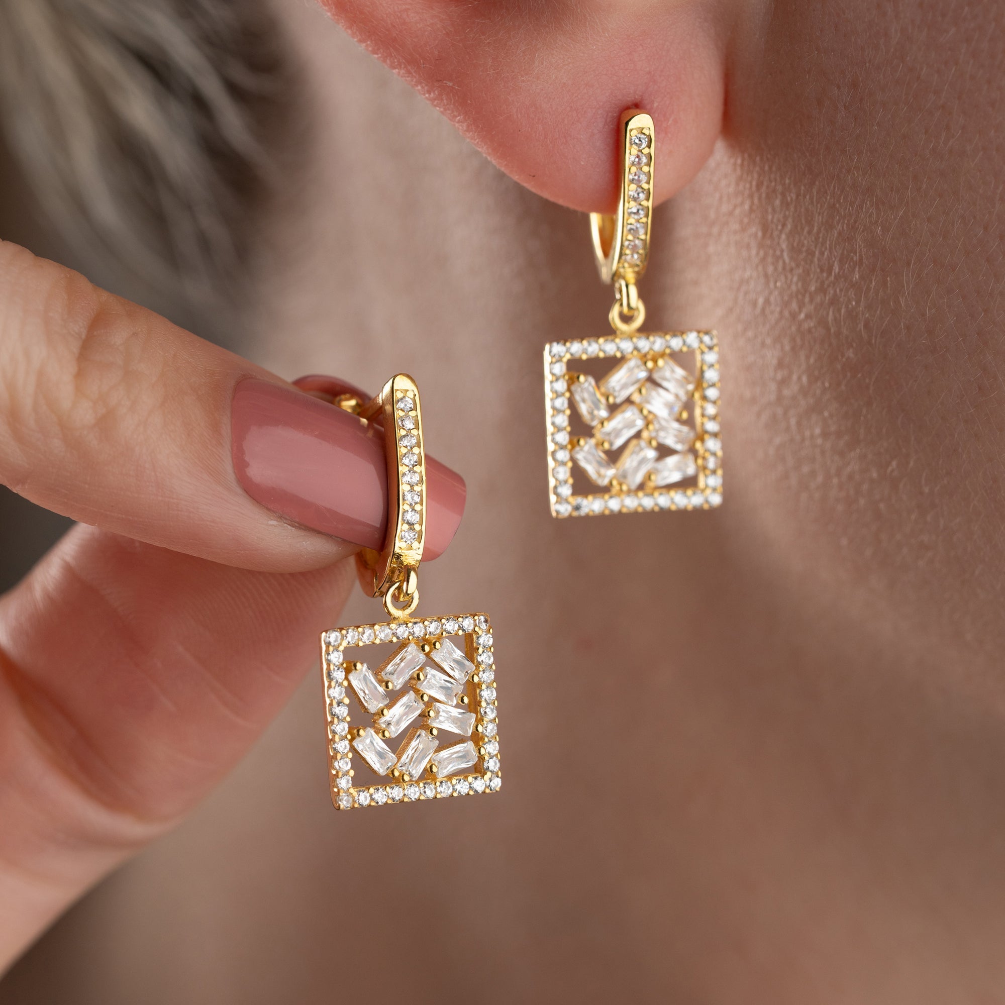 CORAL OHRRINGE | 925 SILBER