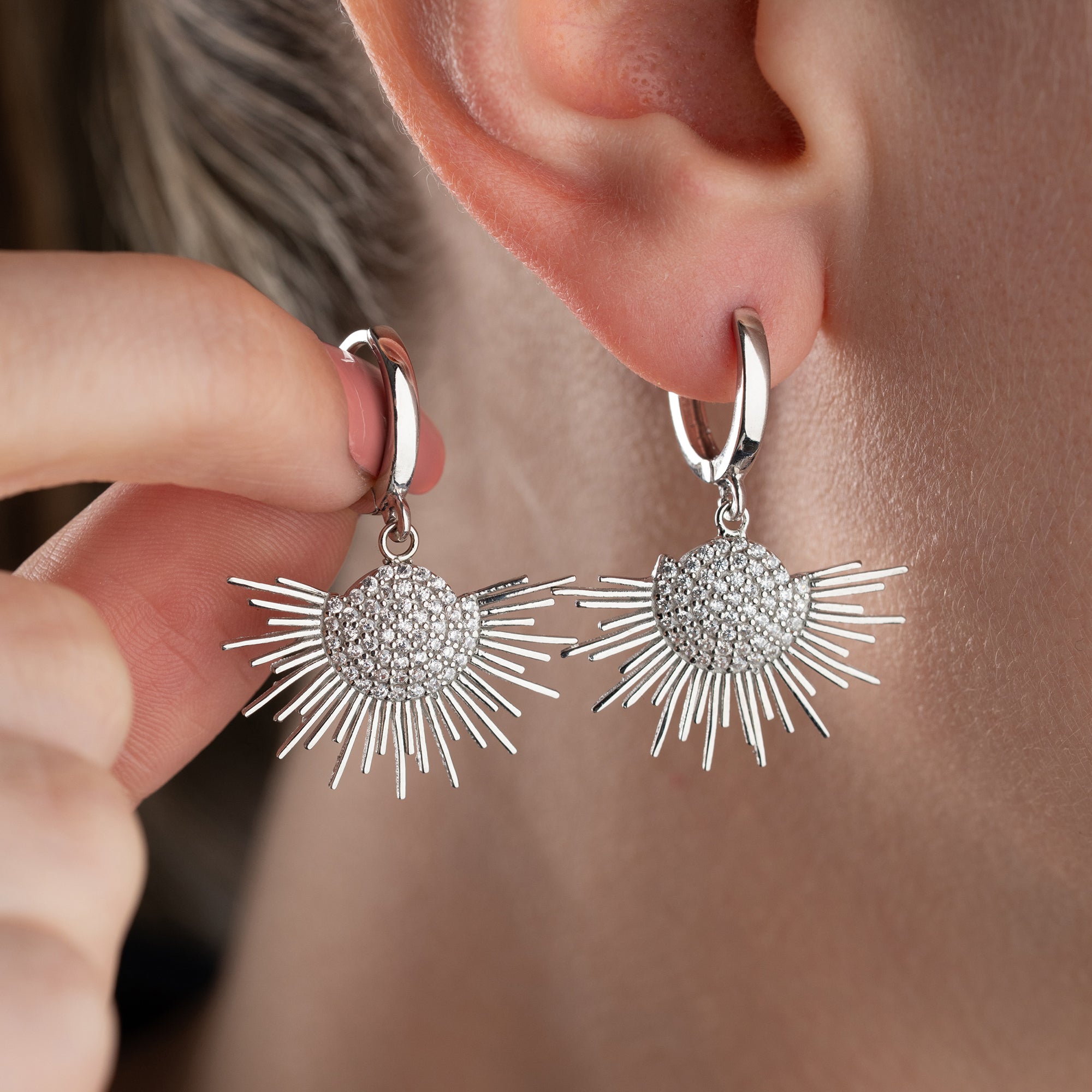 SUN OHRRINGE | 925 SILBER