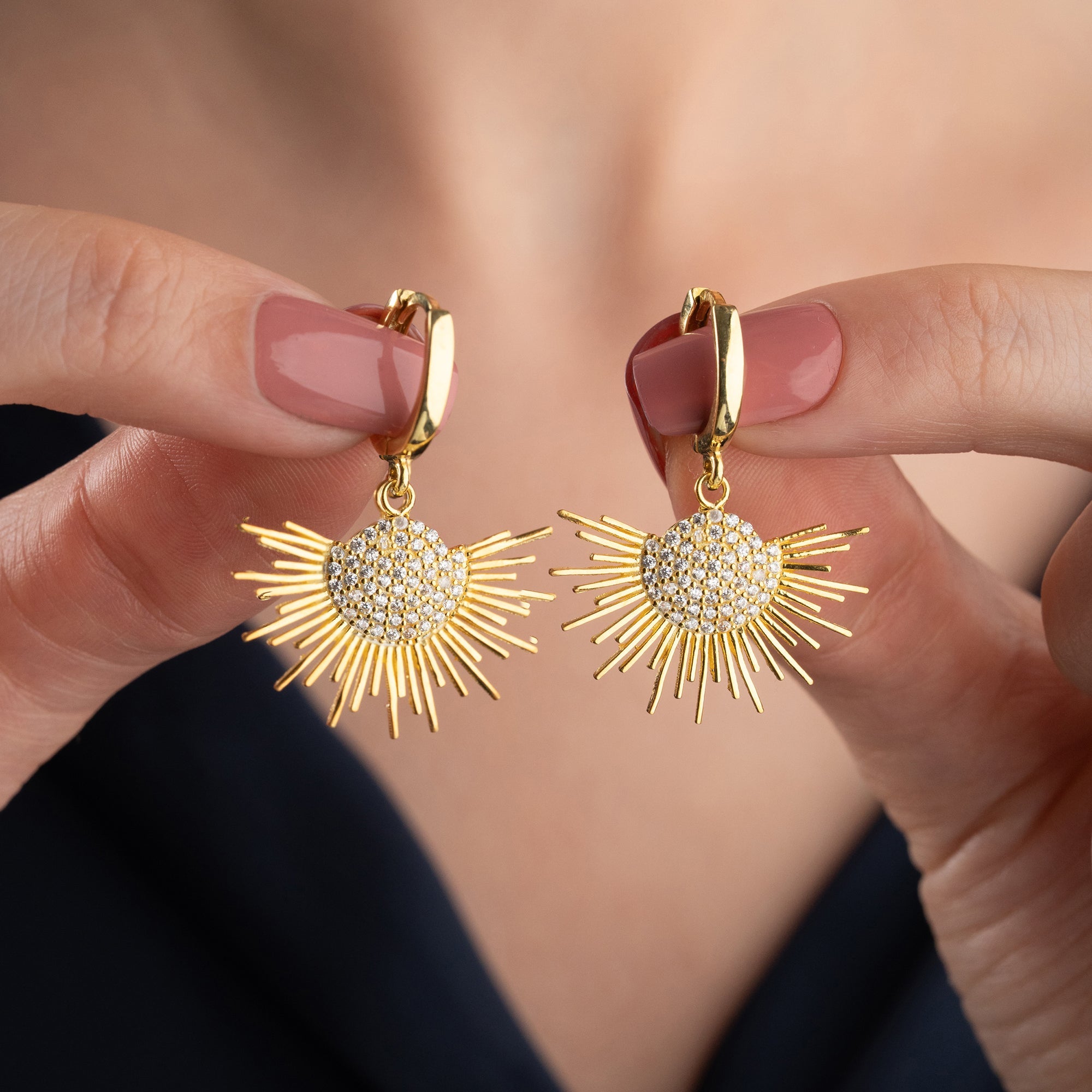 SUN OHRRINGE | 925 SILBER