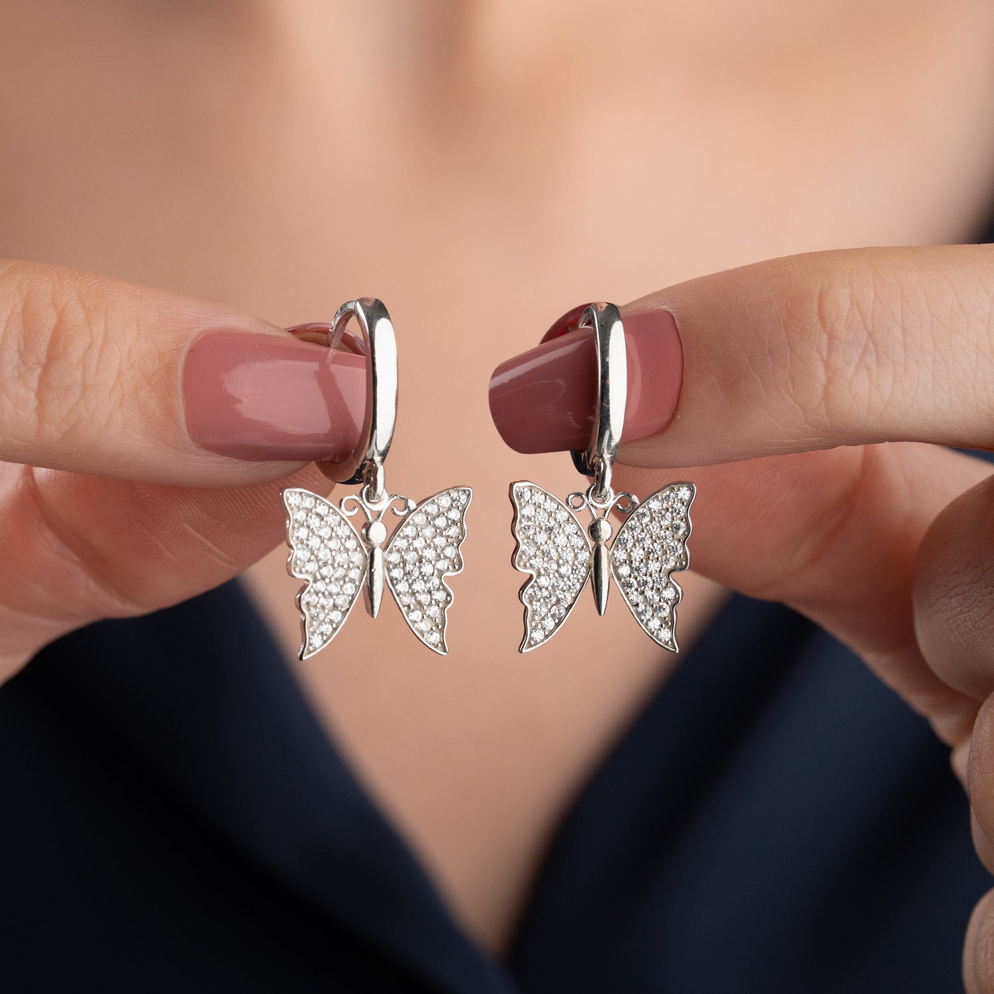 BUTTERFLY OHRRINGE | 925 SILBER