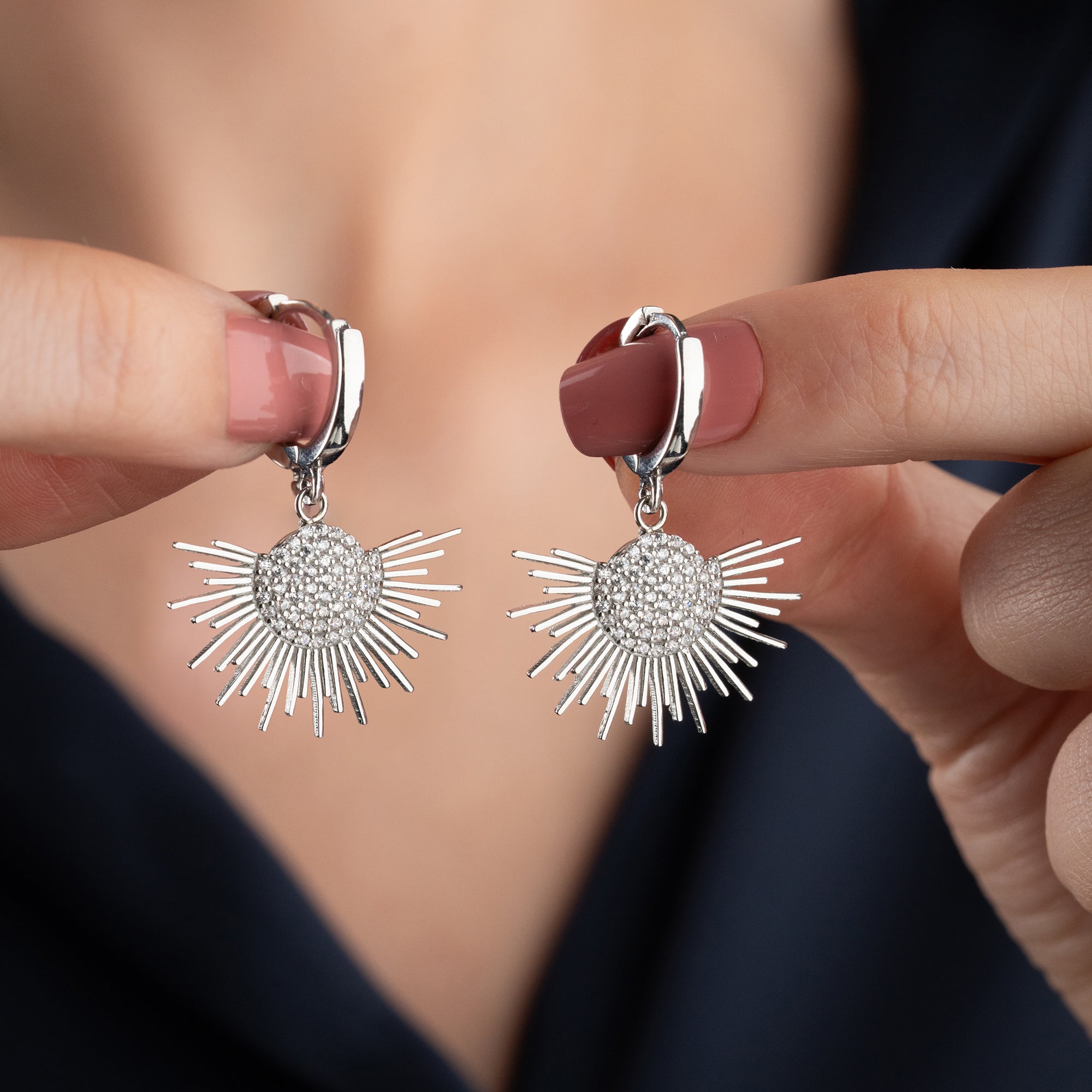 SUN OHRRINGE | 925 SILBER