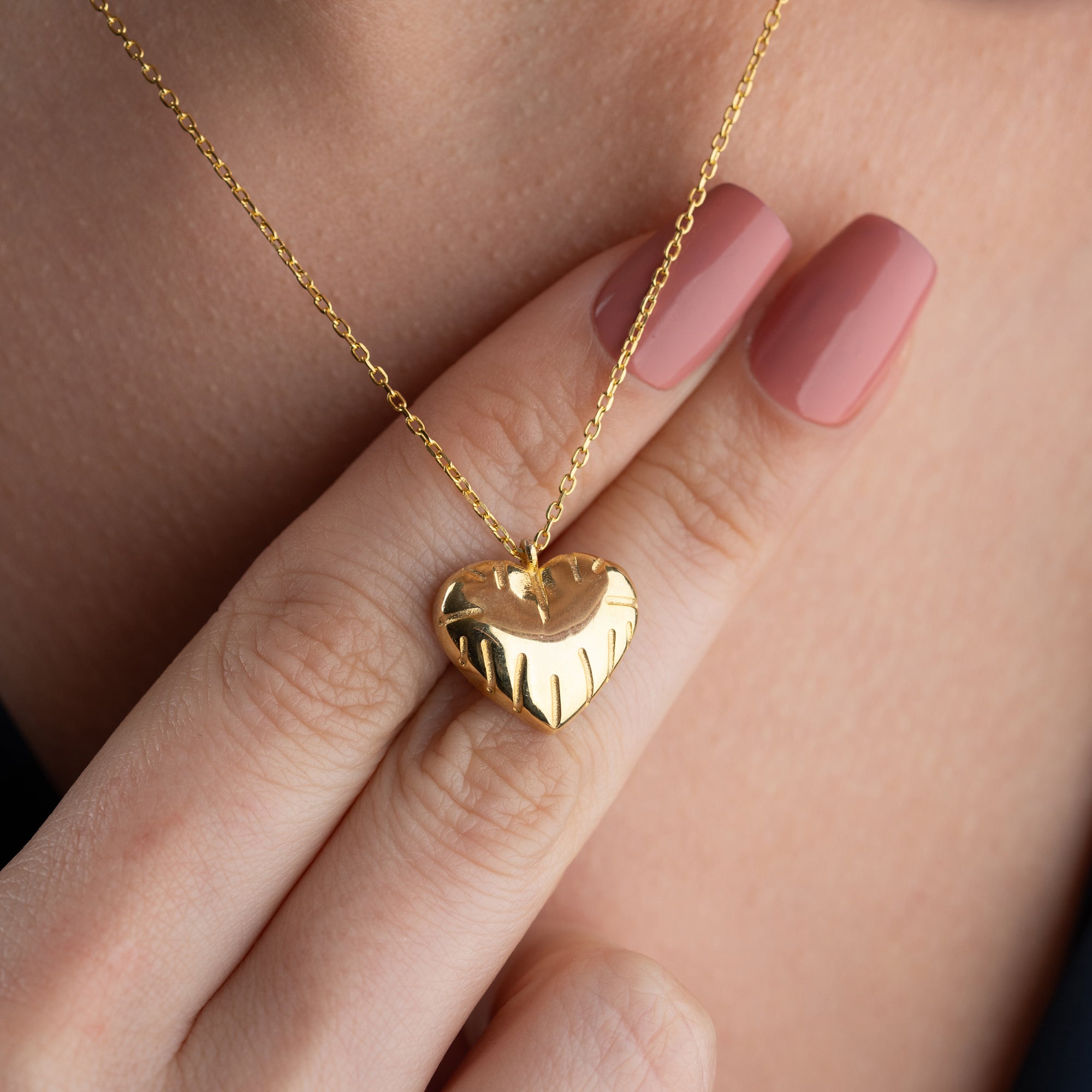 BOMB HERZ HALSKETTE | 925 SILBER