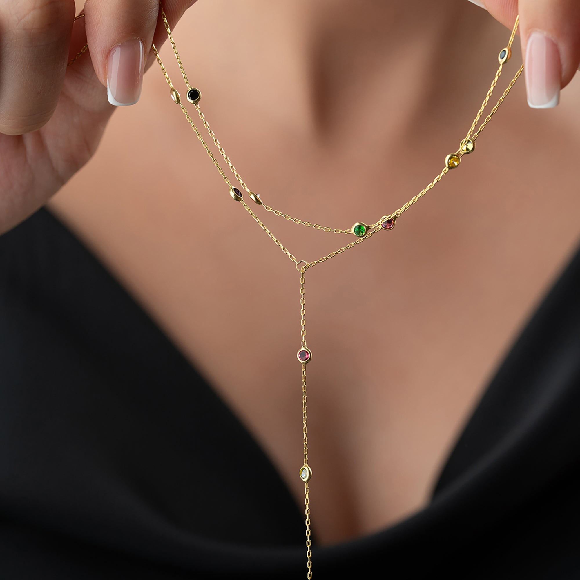 NOE COLORFULL Y KETTE | 925 SILBER