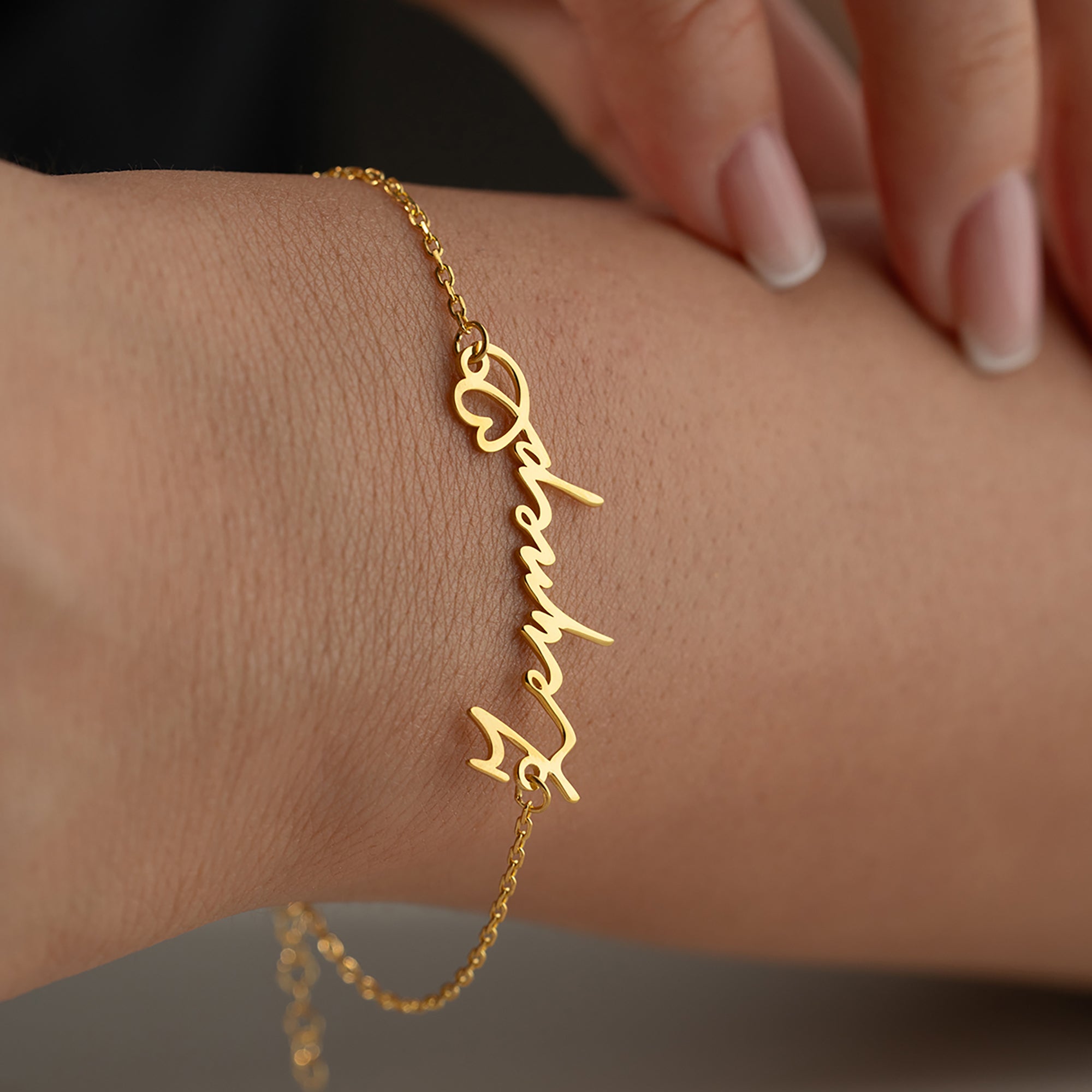 HERZ NAMENS ARMBAND | 925 SILBER