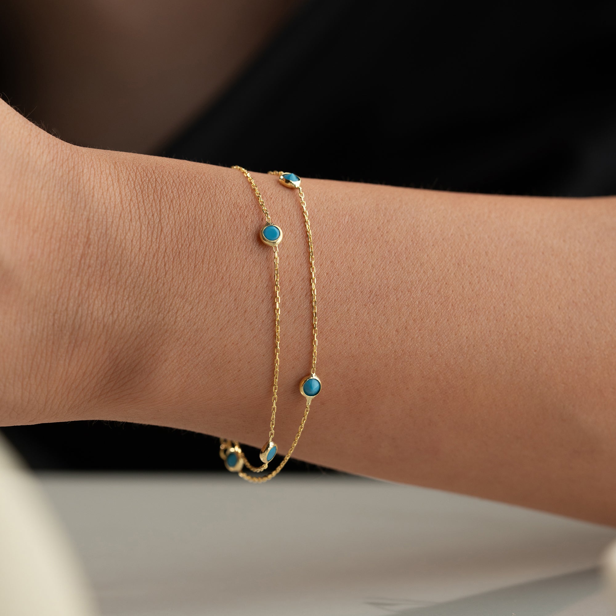 TÜRKIS TENU ARMBAND | 925 SILBER