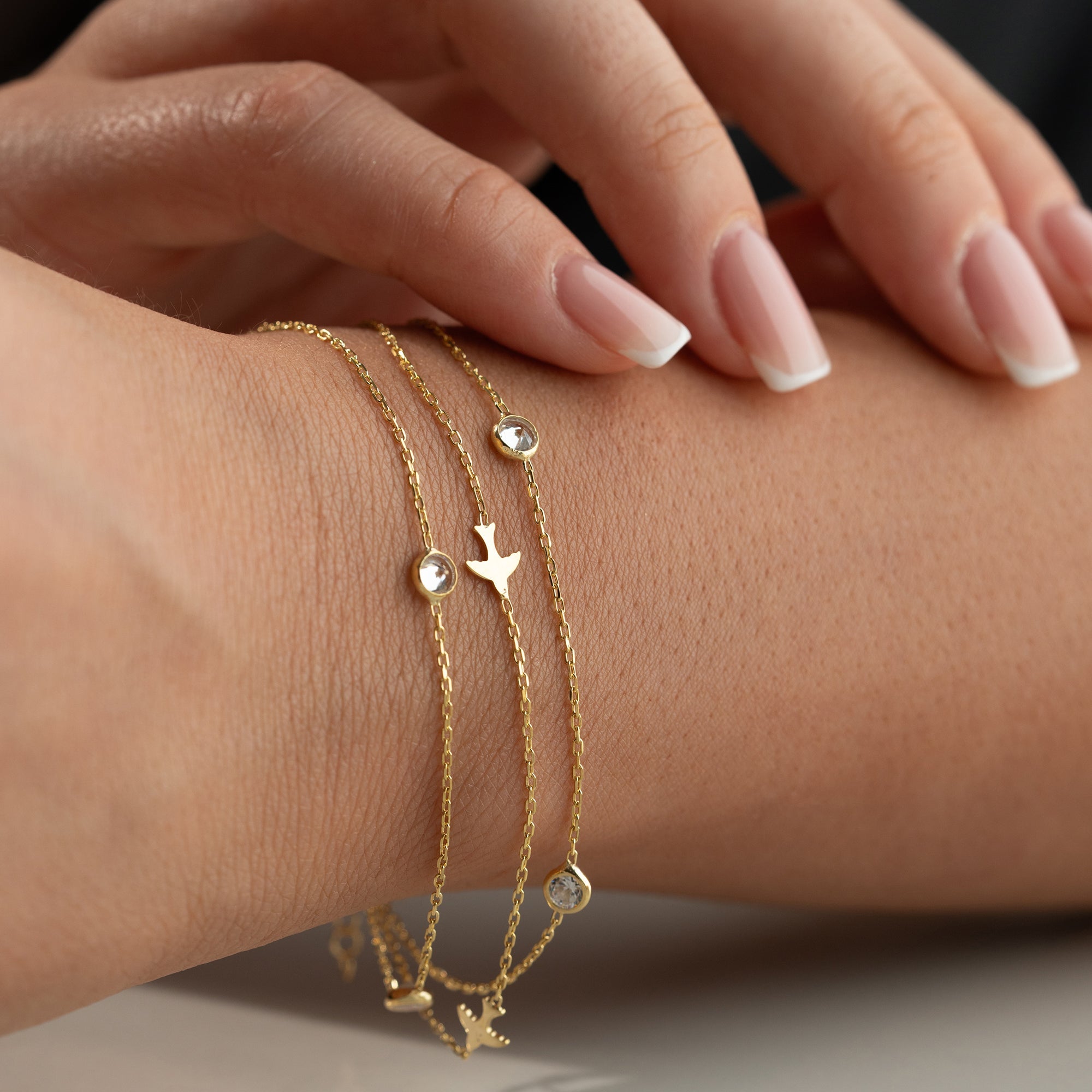 VOGEL STONE ARMBAND | 925 SILBER