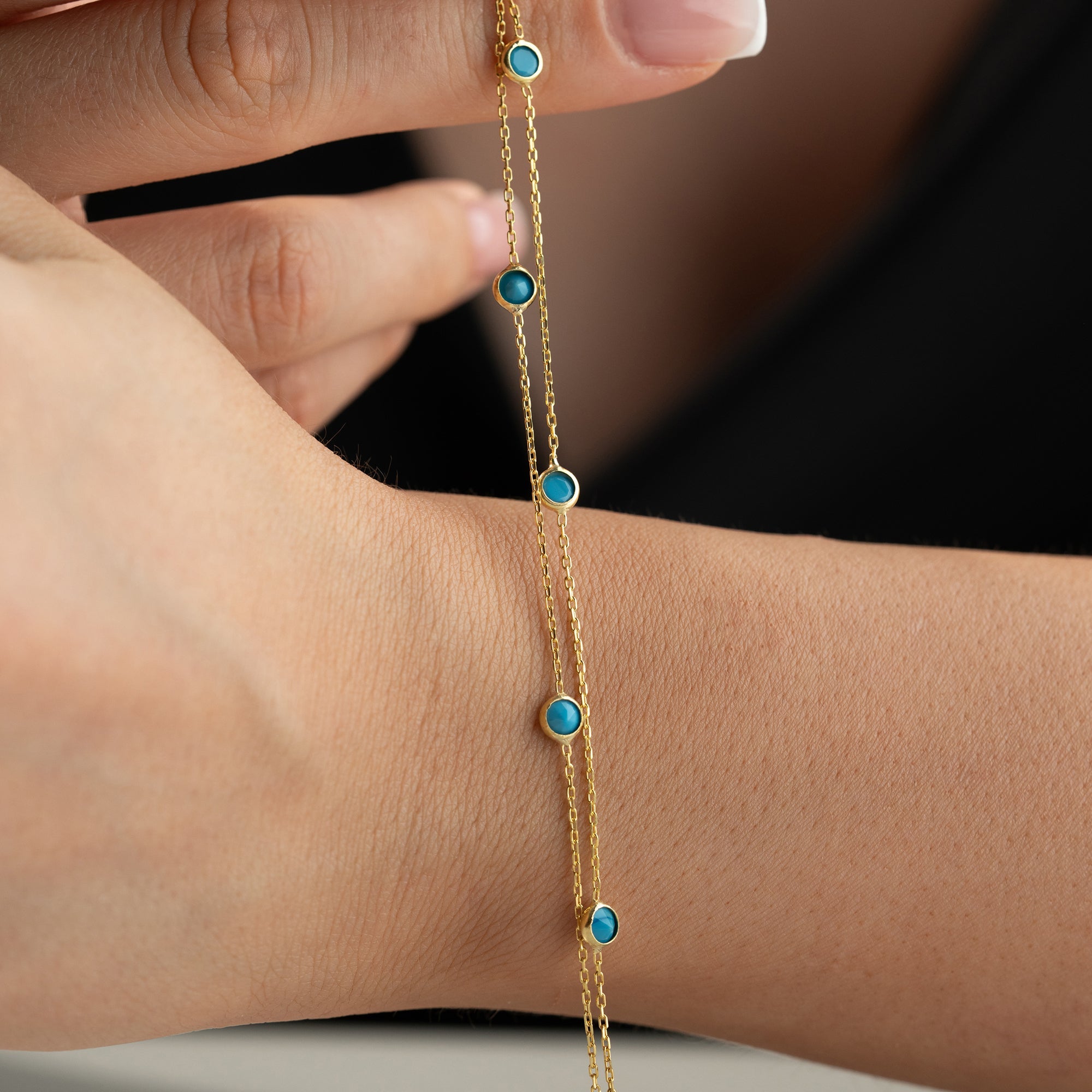 TÜRKIS TENU ARMBAND | 925 SILBER