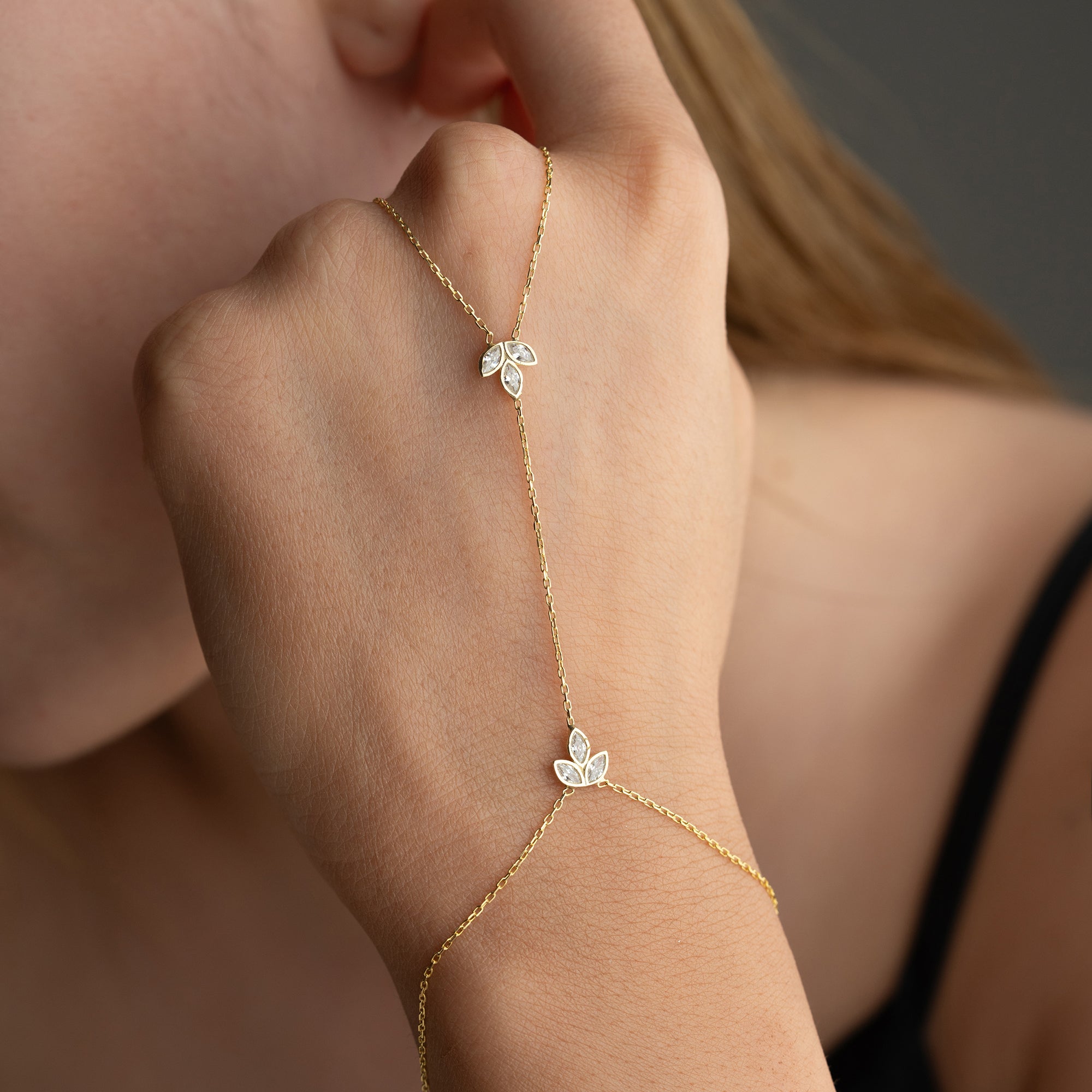 MINI LOTUS HANDKETTE | 925 SILBER