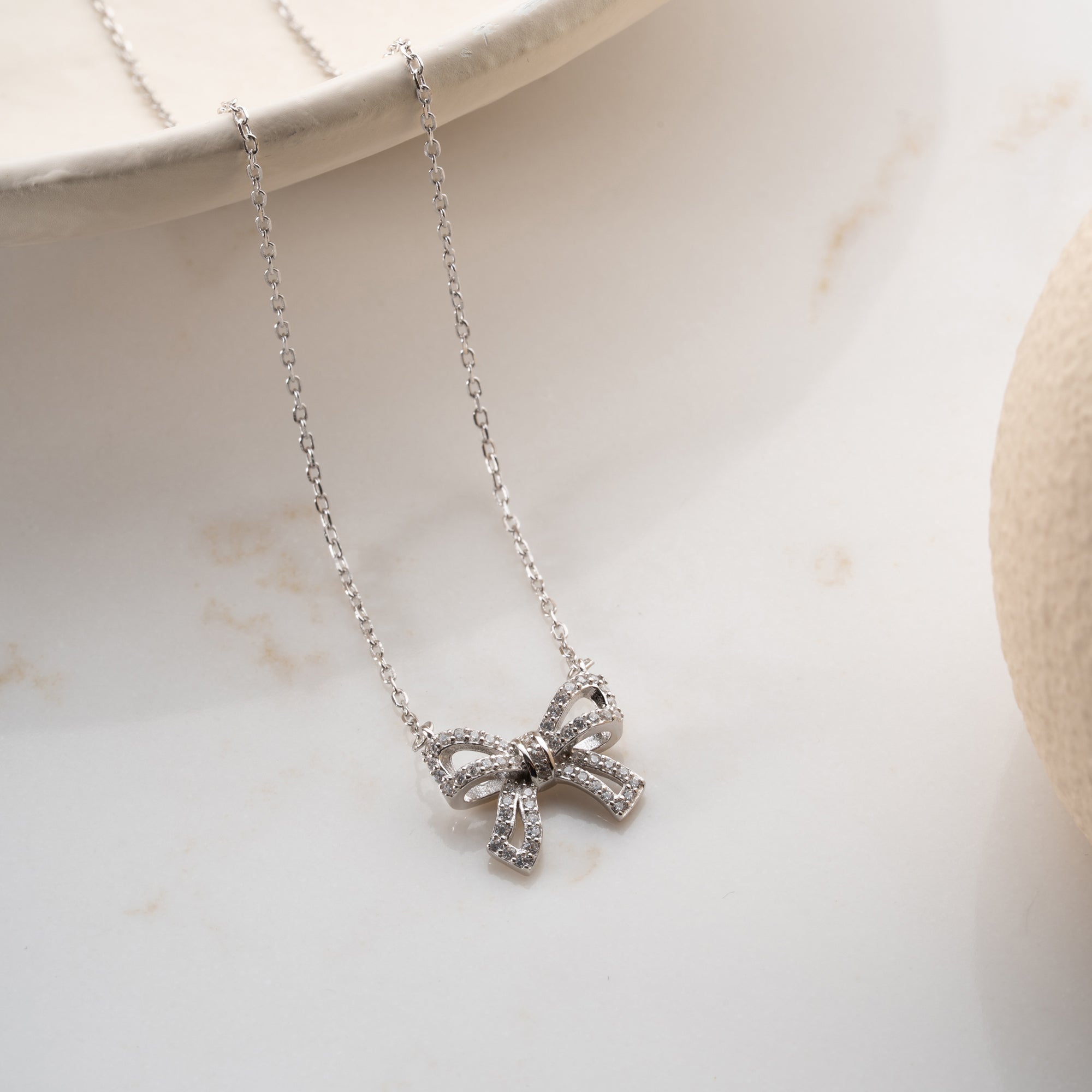 BOGEN HALSKETTE | 925 SILBER