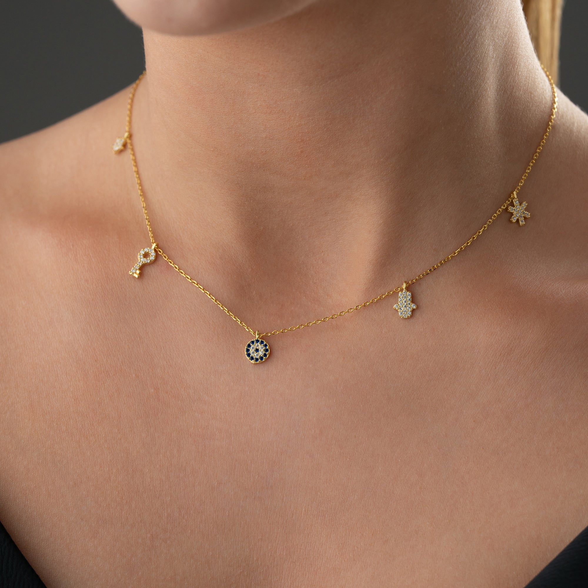 NAZAR CHARM KETTE | 925 SILBER