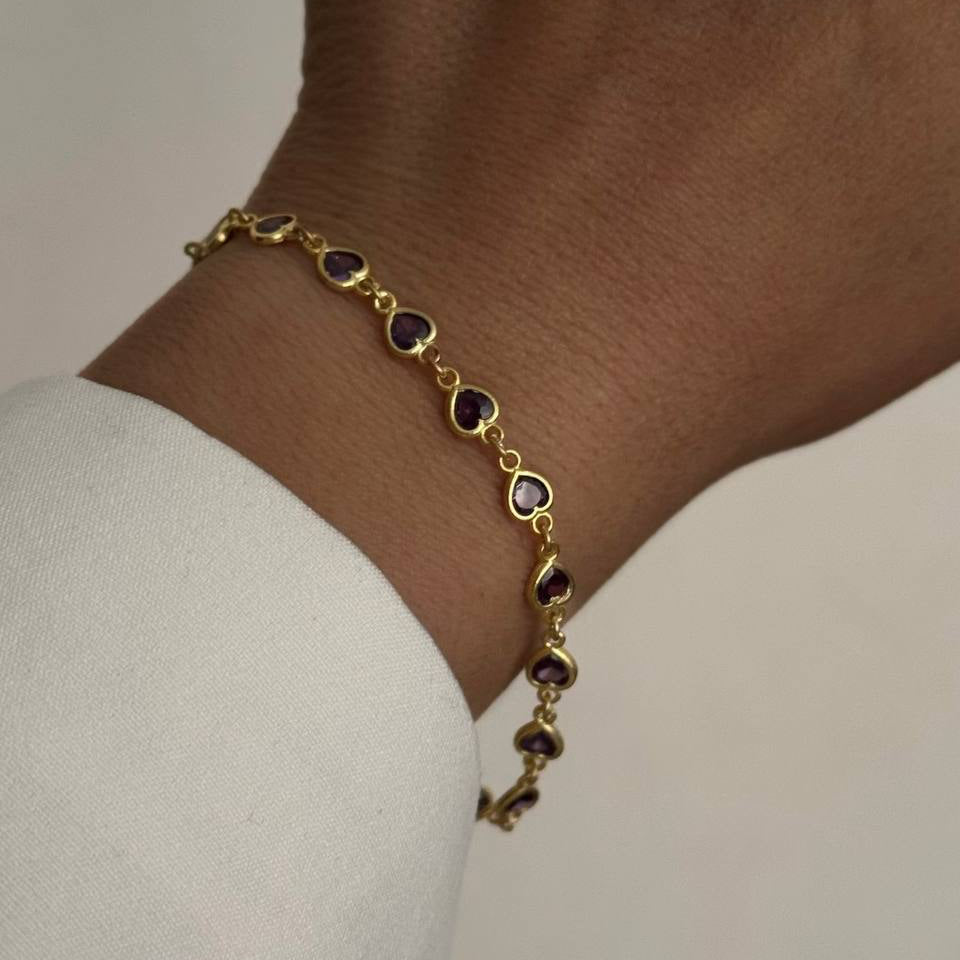 SEQUENTIELLES HERZARMBAND | 925 SILBER