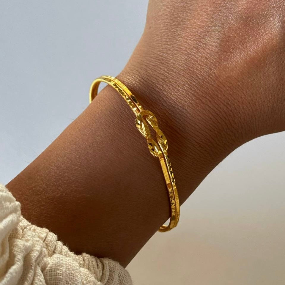 LIEBESKNOTEN AJDA ARMREIFEN | 925 SILBER