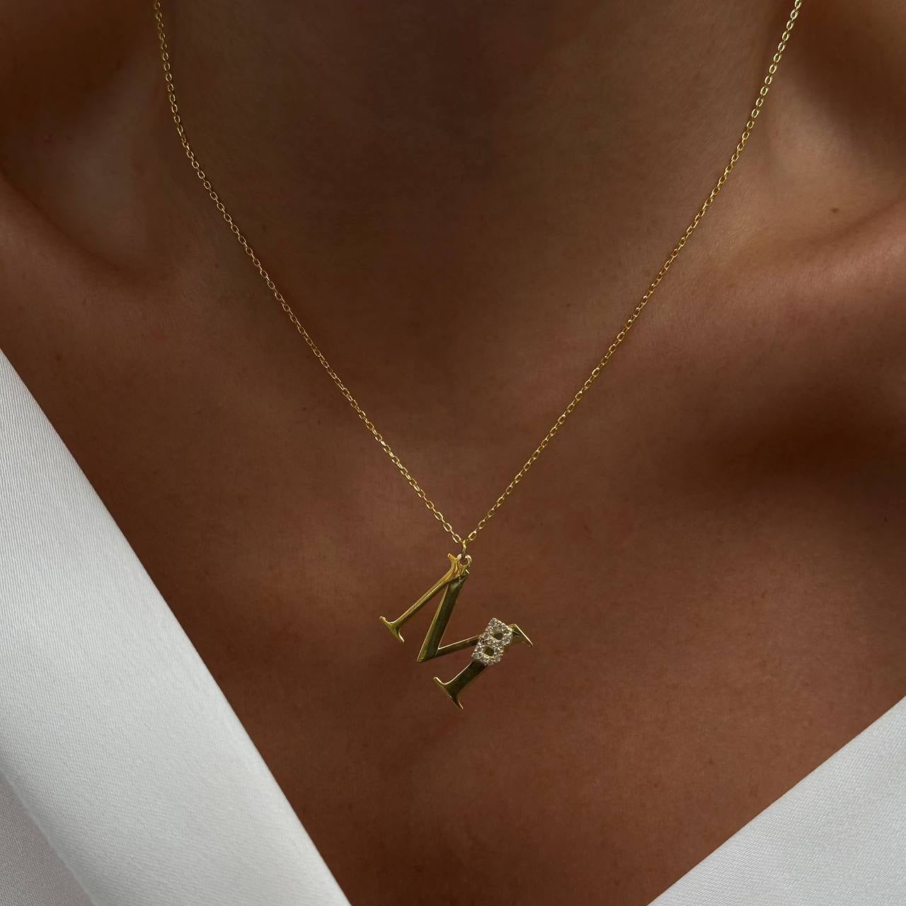 INITIALEN COMBO HALSKETTE | 925 SILBER