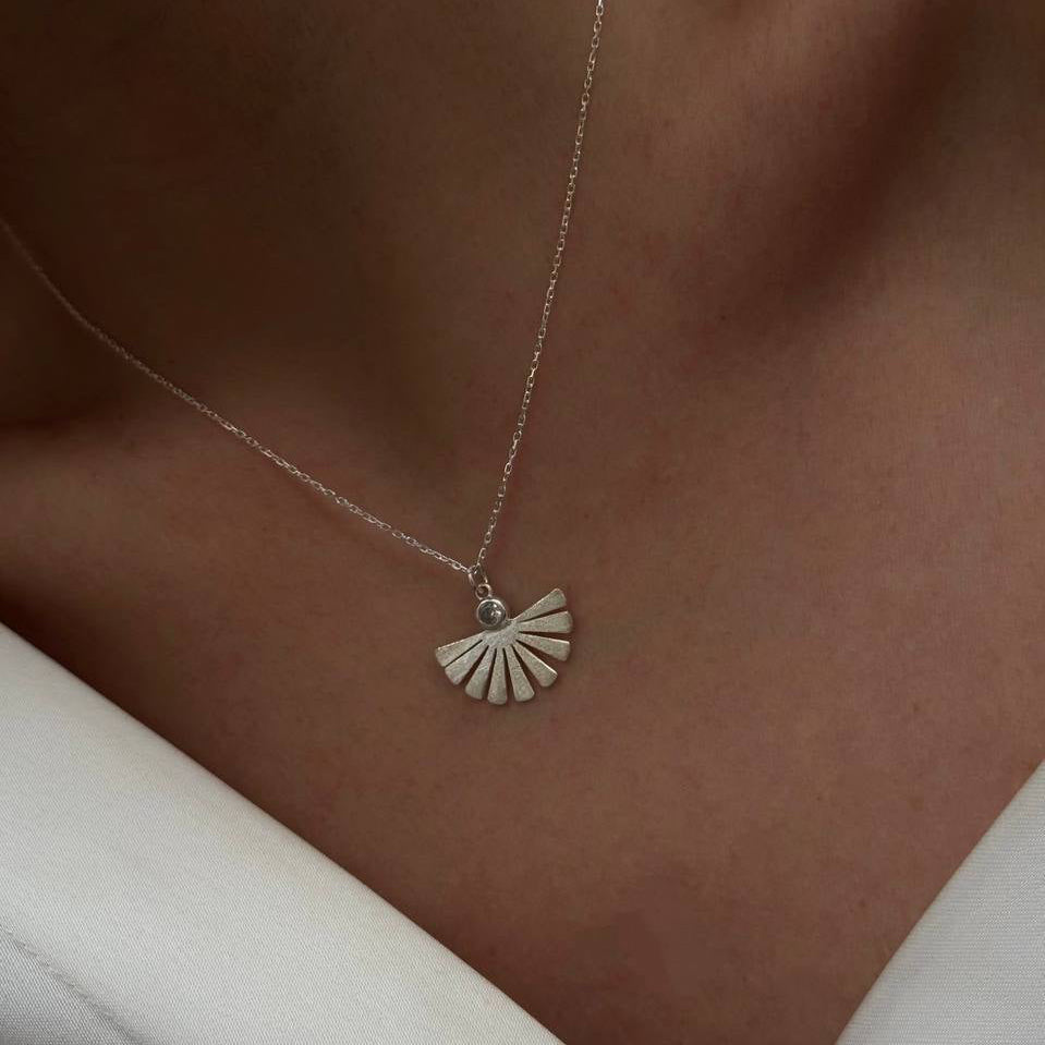 FÄCHER HALSKETTE | 925 SILBER