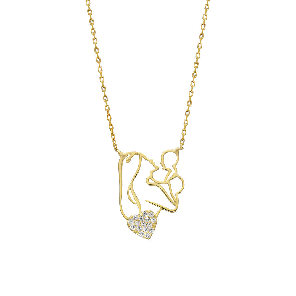 Mom Halskette mit Herz (8111681536302)