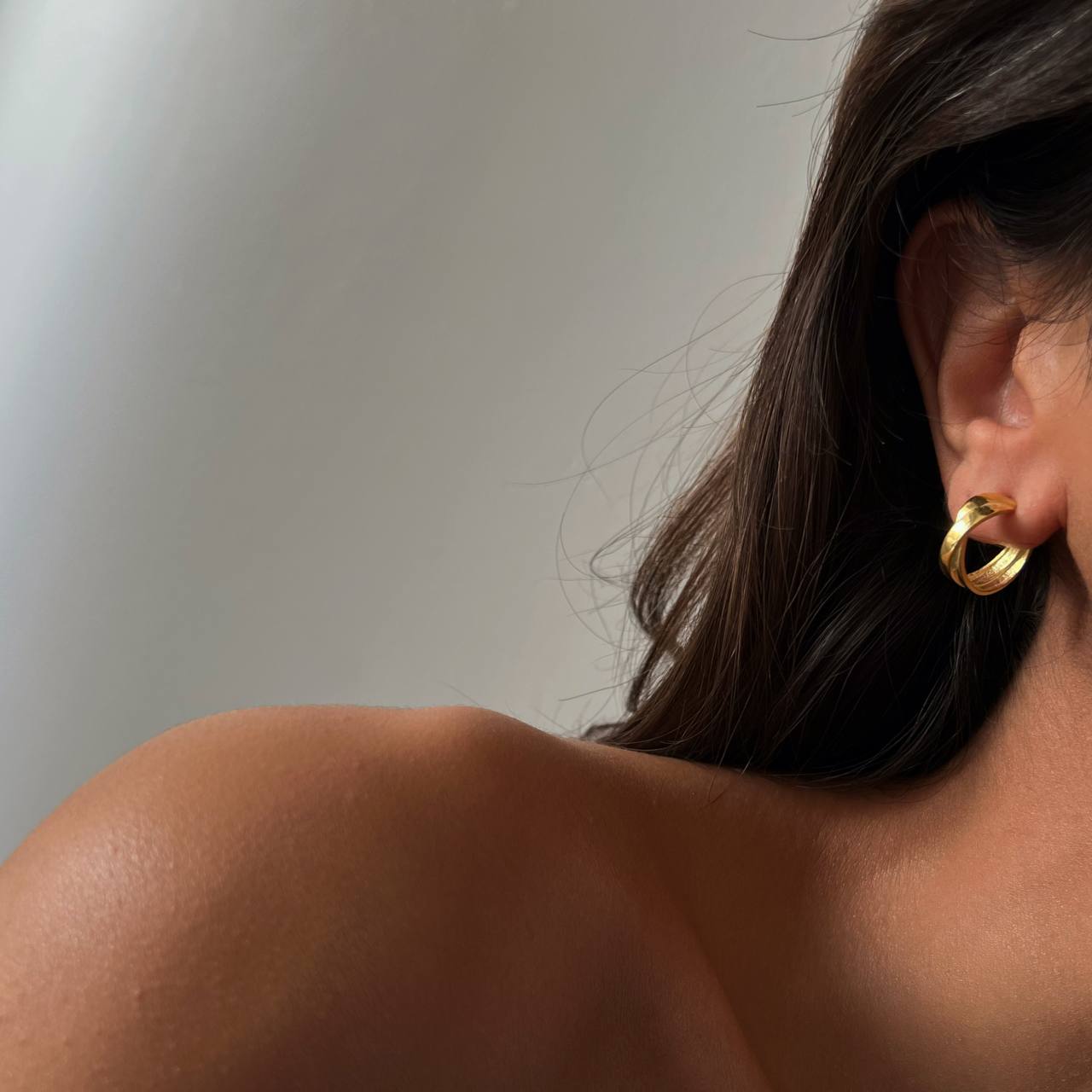 Simple Cross Ohrring (7040863043629)