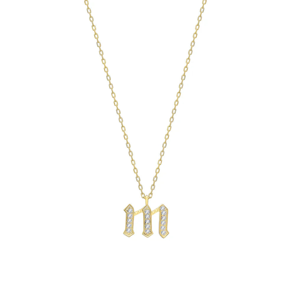 GOTHIC BUCHSTABEN KETTE | 925 SILBER