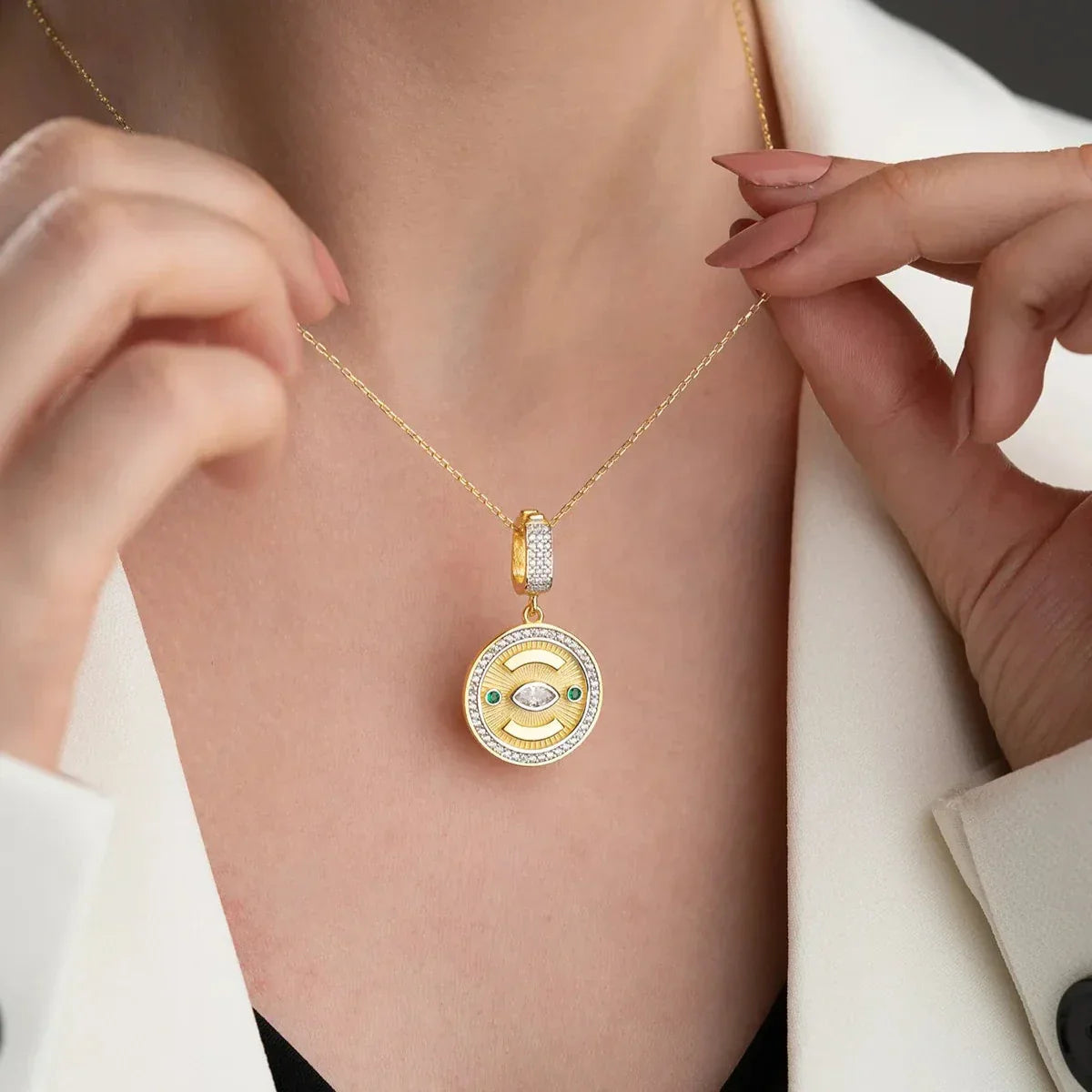 RUBY MOON HALSKETTE | 925 SILBER