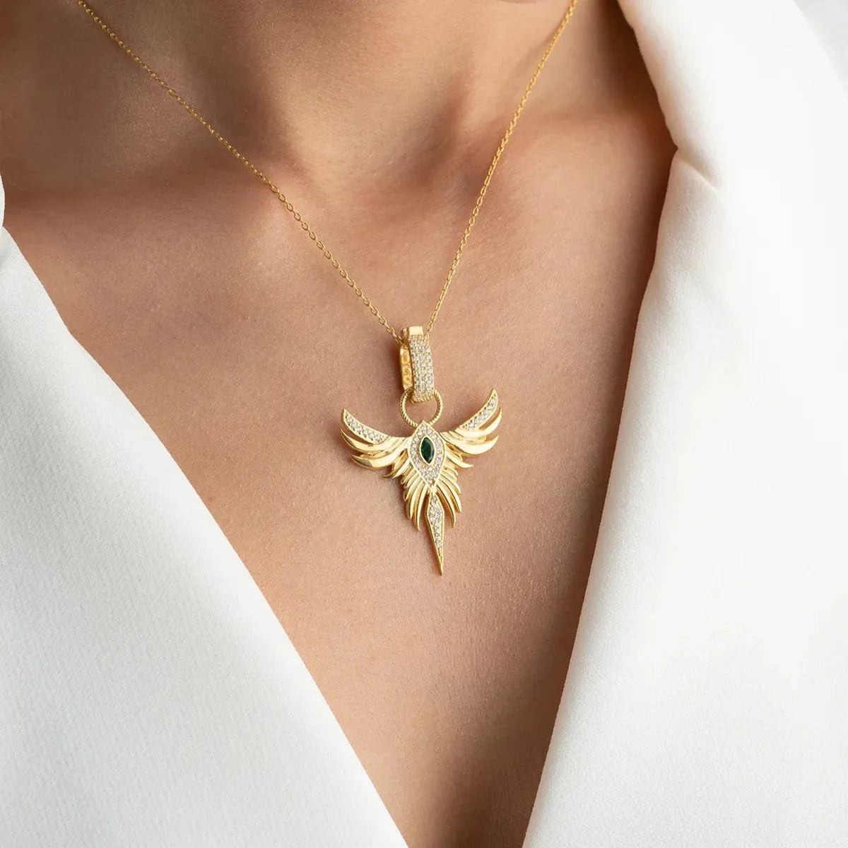 MIRAGE ZÜMRÜDÜANKA HALSKETTE | 925 SILBER