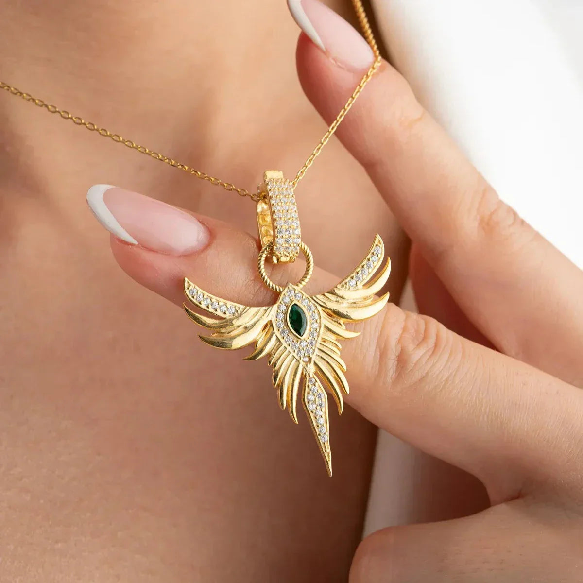 MIRAGE ZÜMRÜDÜANKA HALSKETTE | 925 SILBER