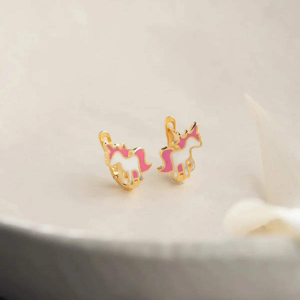 KINDER UNICORN OHRRINGE | 925 SILBER