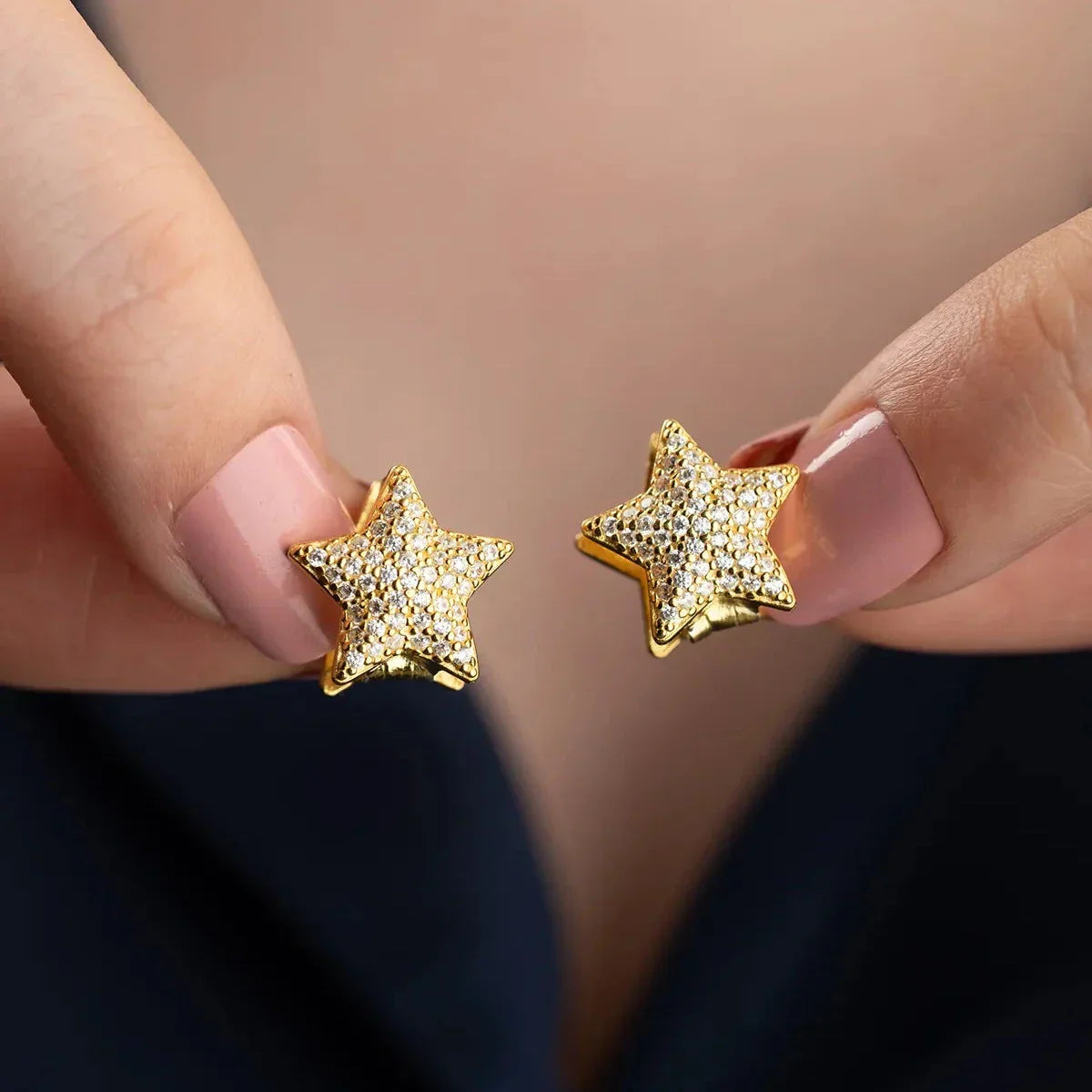 STAR SHINE OHRRINGE | 925 SILBER