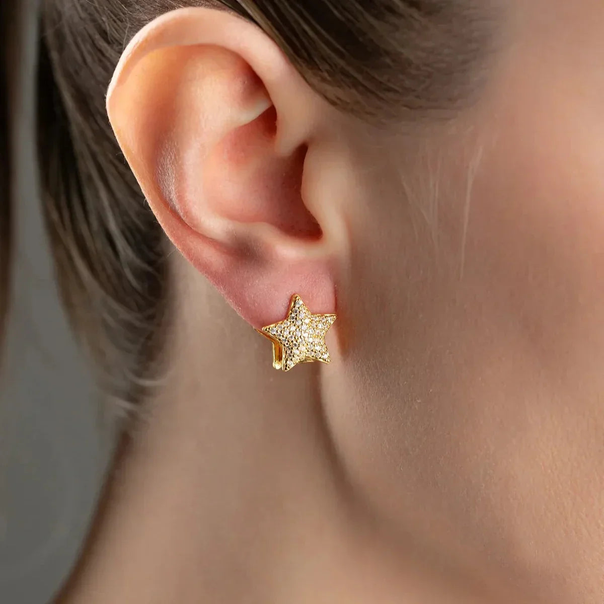 STAR SHINE OHRRINGE | 925 SILBER