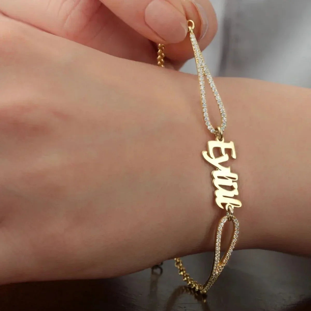 ZIRKONA NAMENSARMKETTE | 925 SILBER